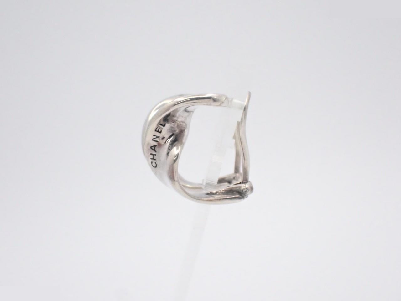 earrings, 925 sterling silver, 14.4g, twisted design, 2cm in height. — view 3
