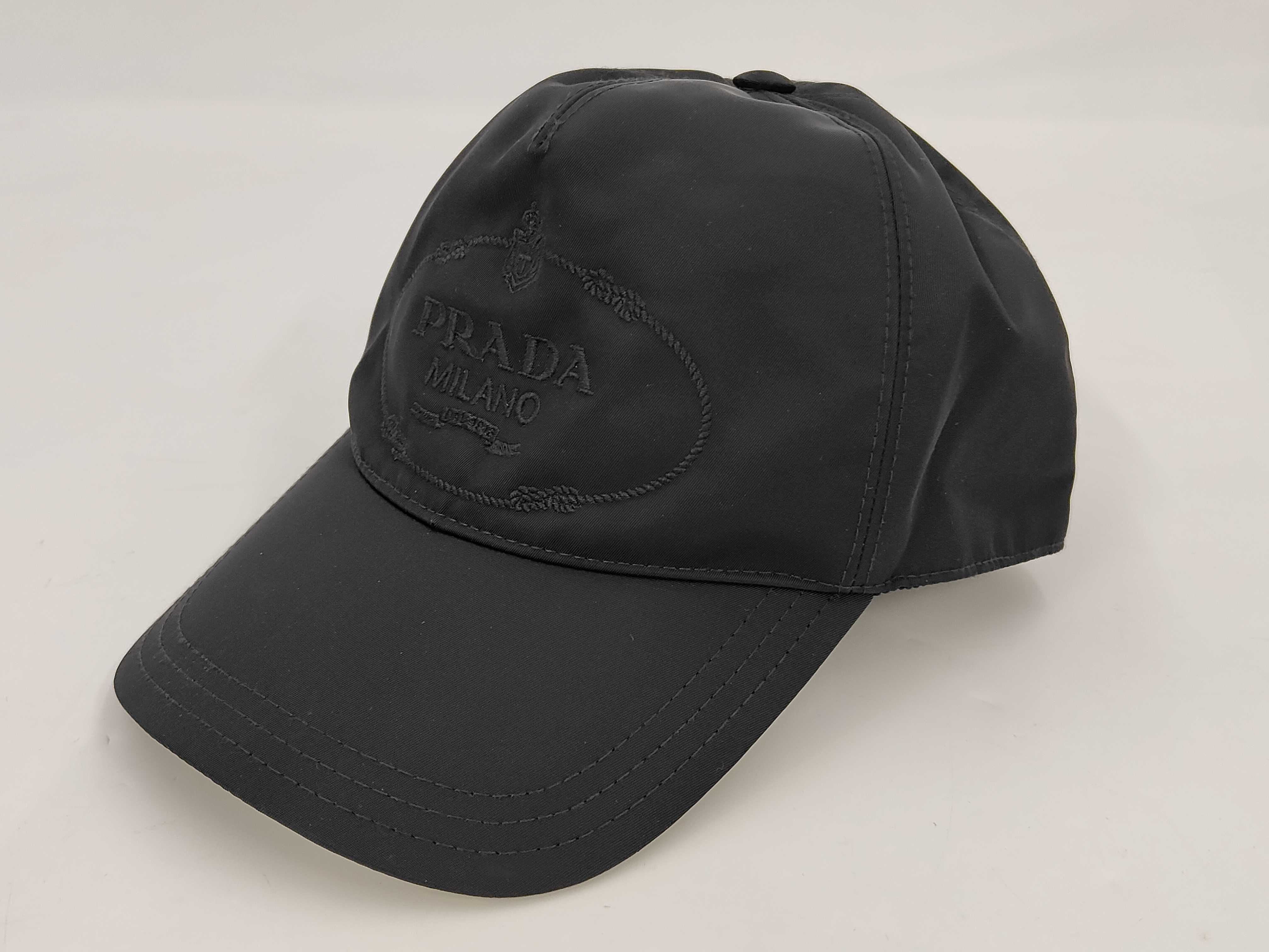 Nylon Logo Baseball Cap, Black, Other Accessories