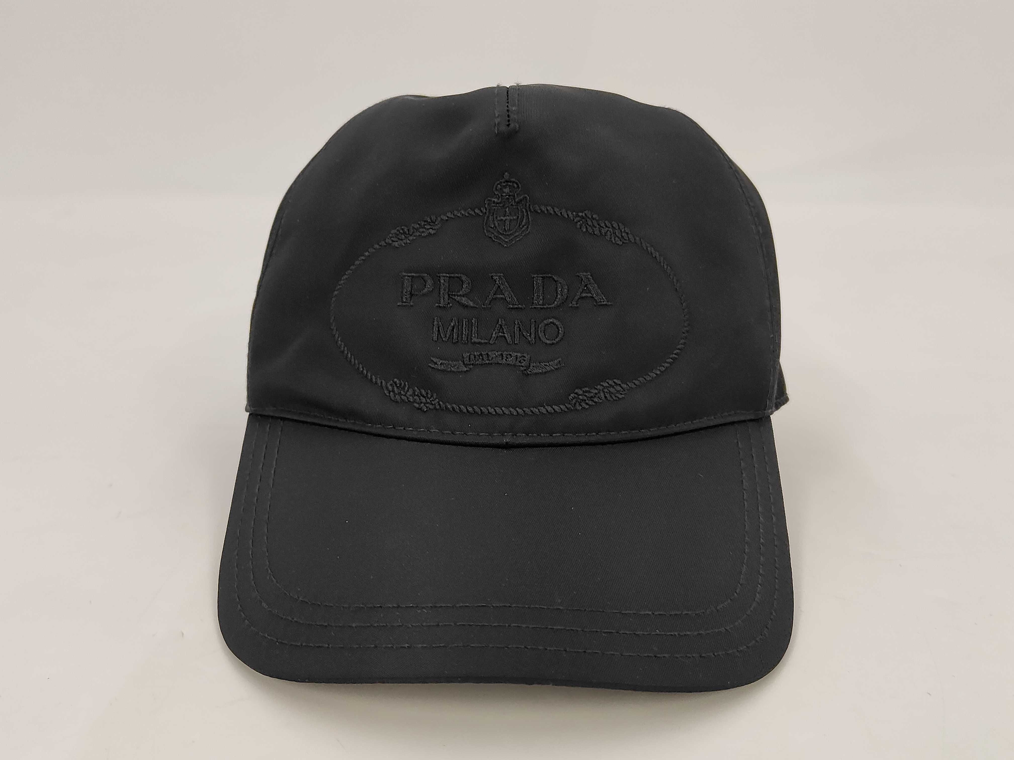Nylon Logo Baseball Cap, Black, Other Accessories — view 2