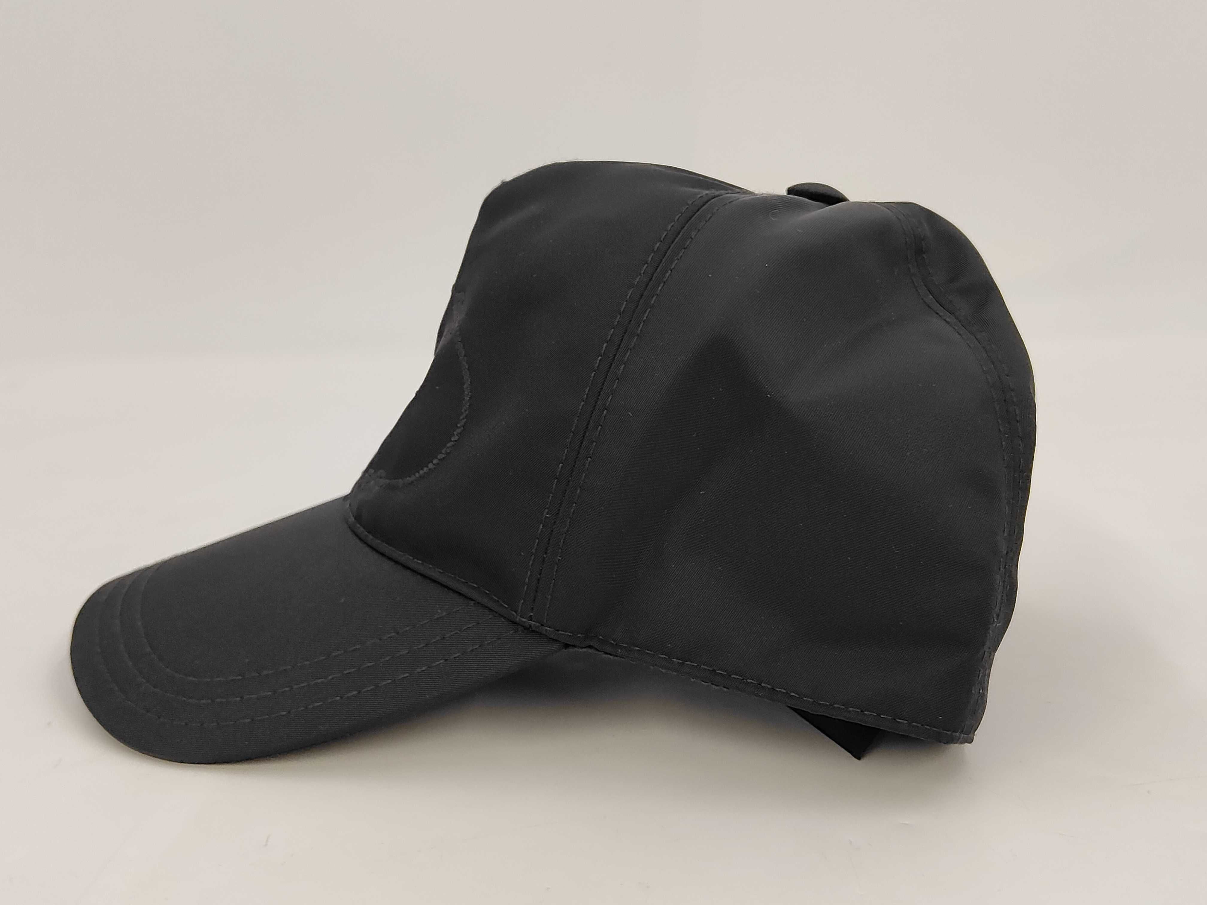 Nylon Logo Baseball Cap, Black, Other Accessories — view 3