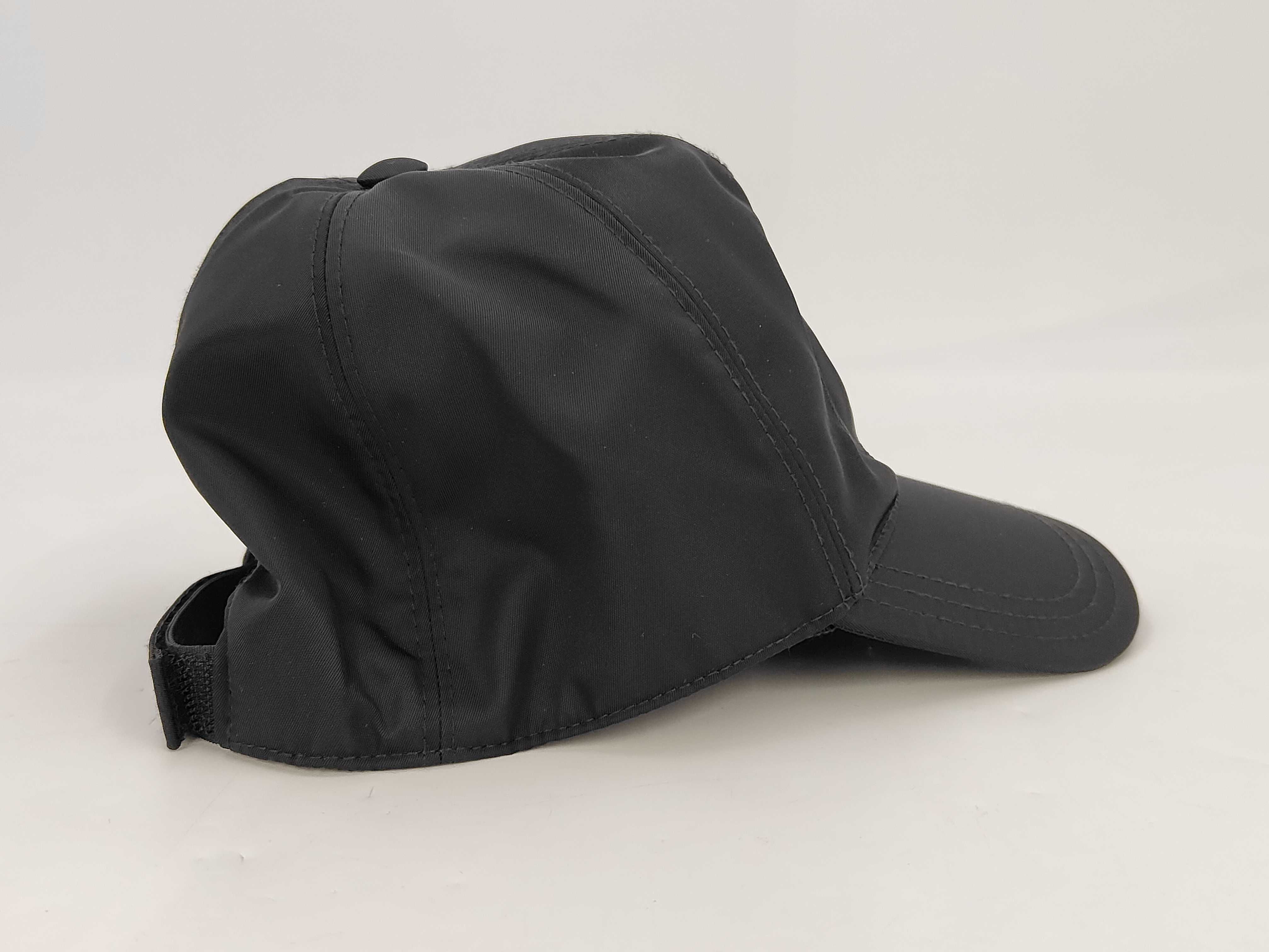 Nylon Logo Baseball Cap, Black, Other Accessories — view 5