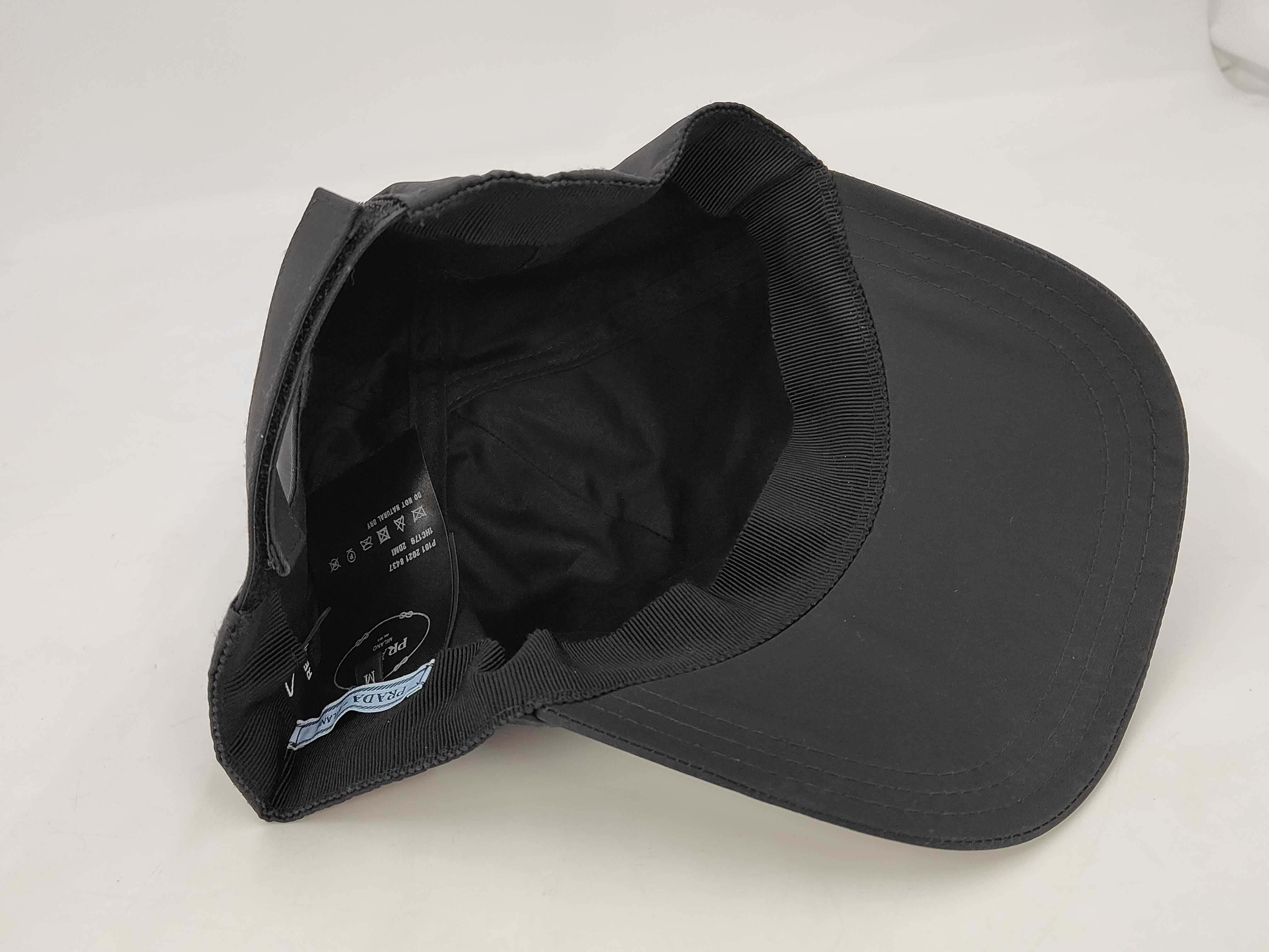 Nylon Logo Baseball Cap, Black, Other Accessories — view 7