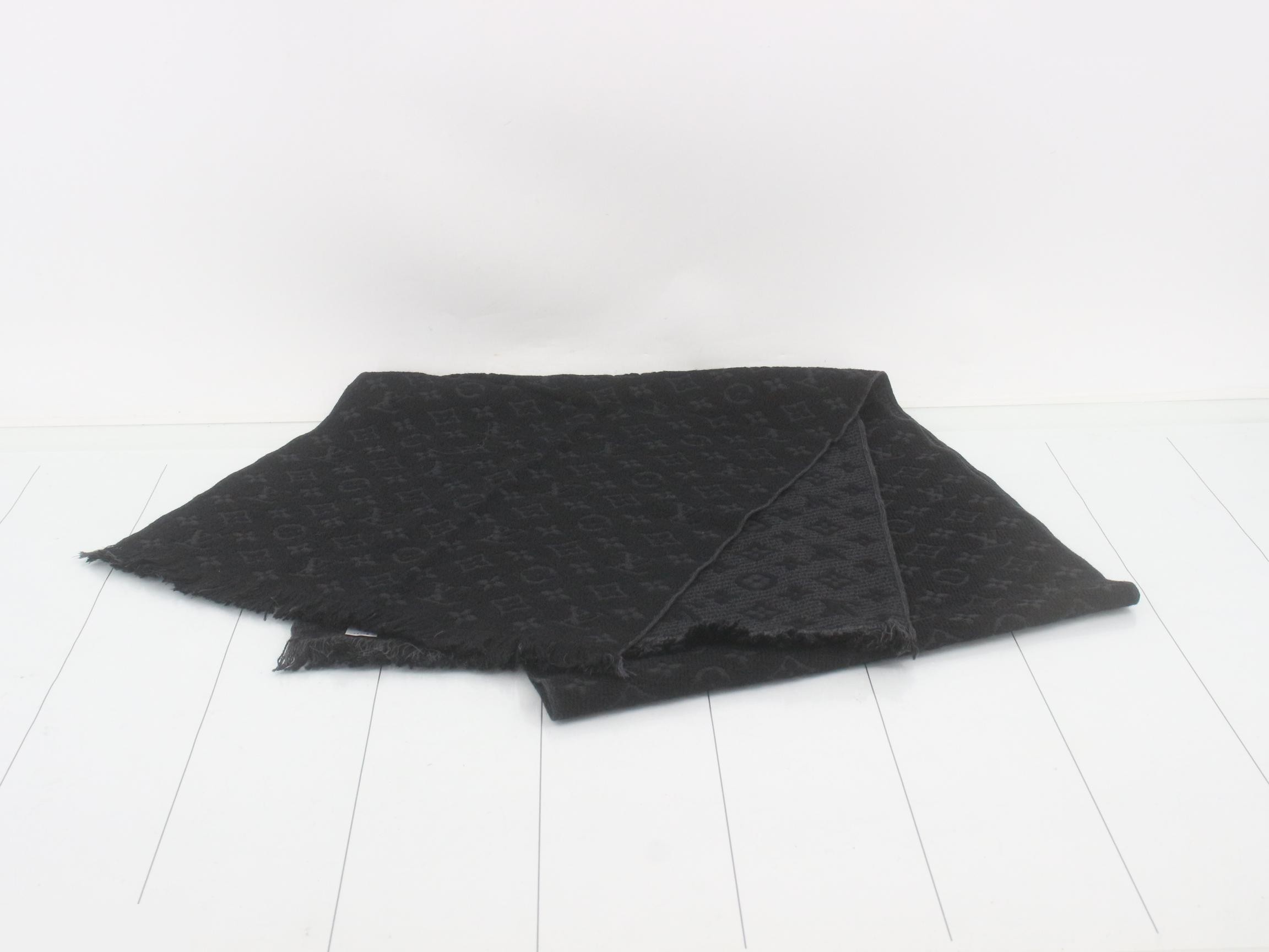 Monogram Classic Wool Scarf (with tag) — view 2