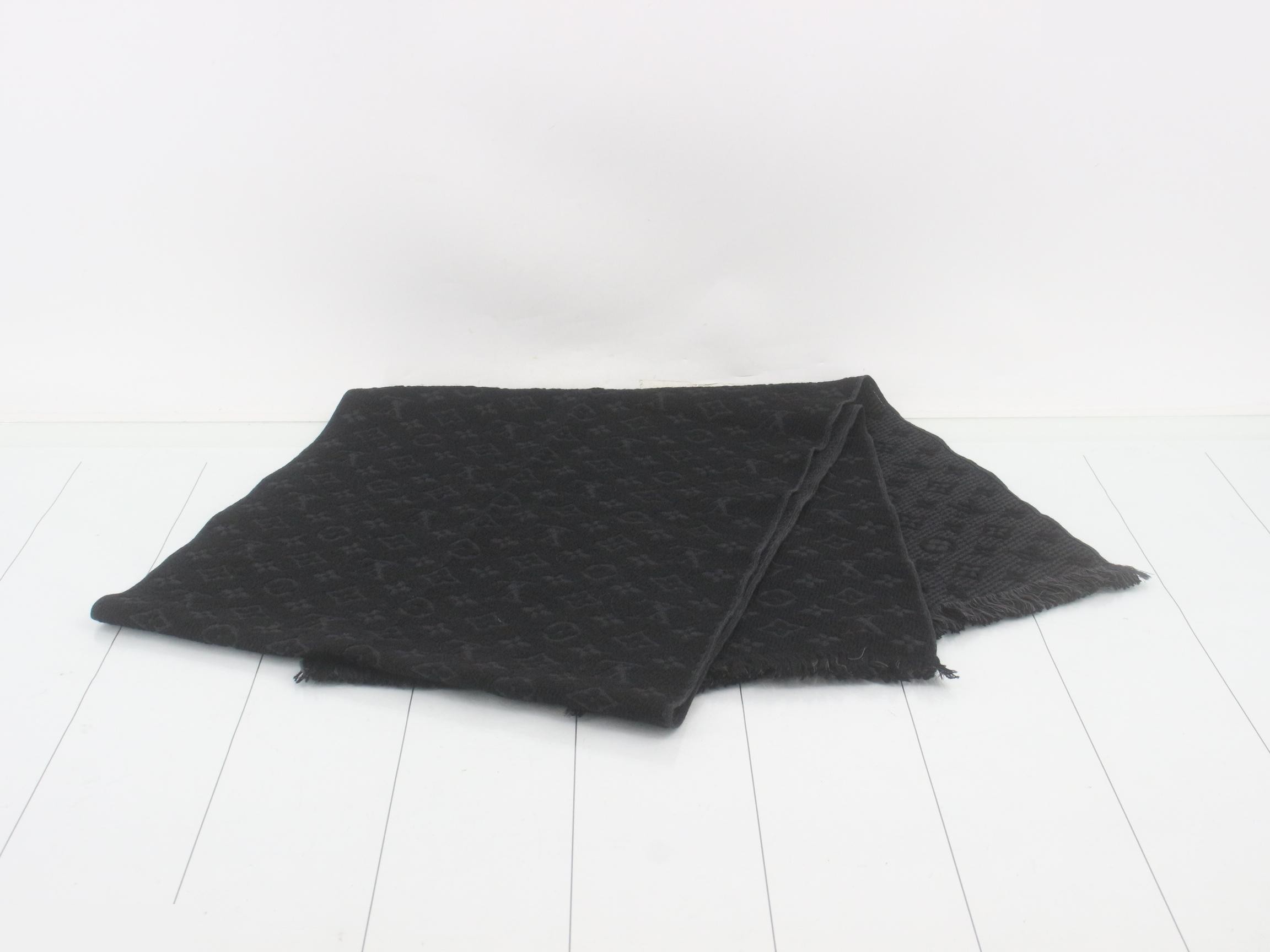 Monogram Classic Wool Scarf (with tag) — view 3