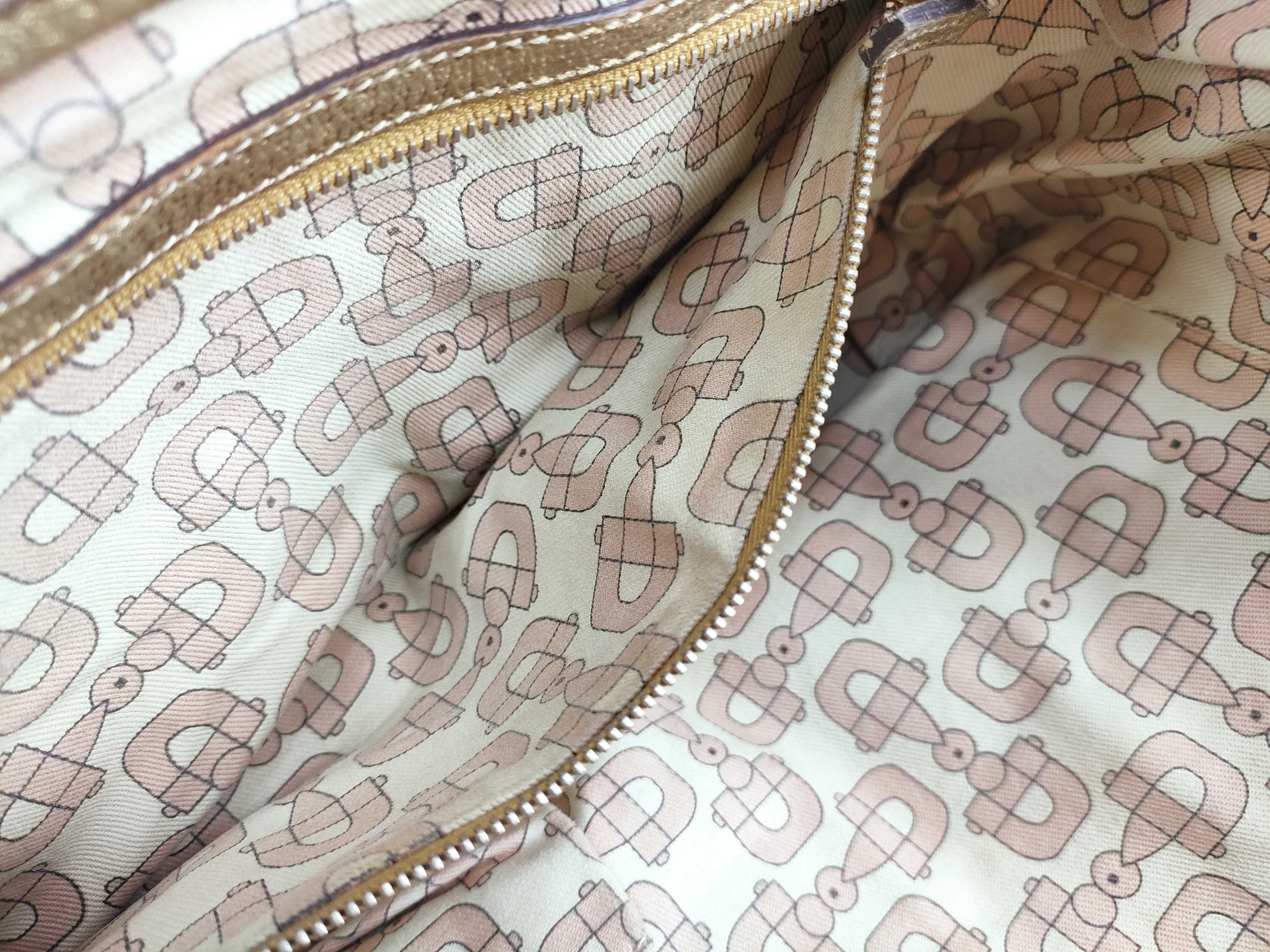 GG Canvas Tote Bag, Brown/Gold Handbag — view 12