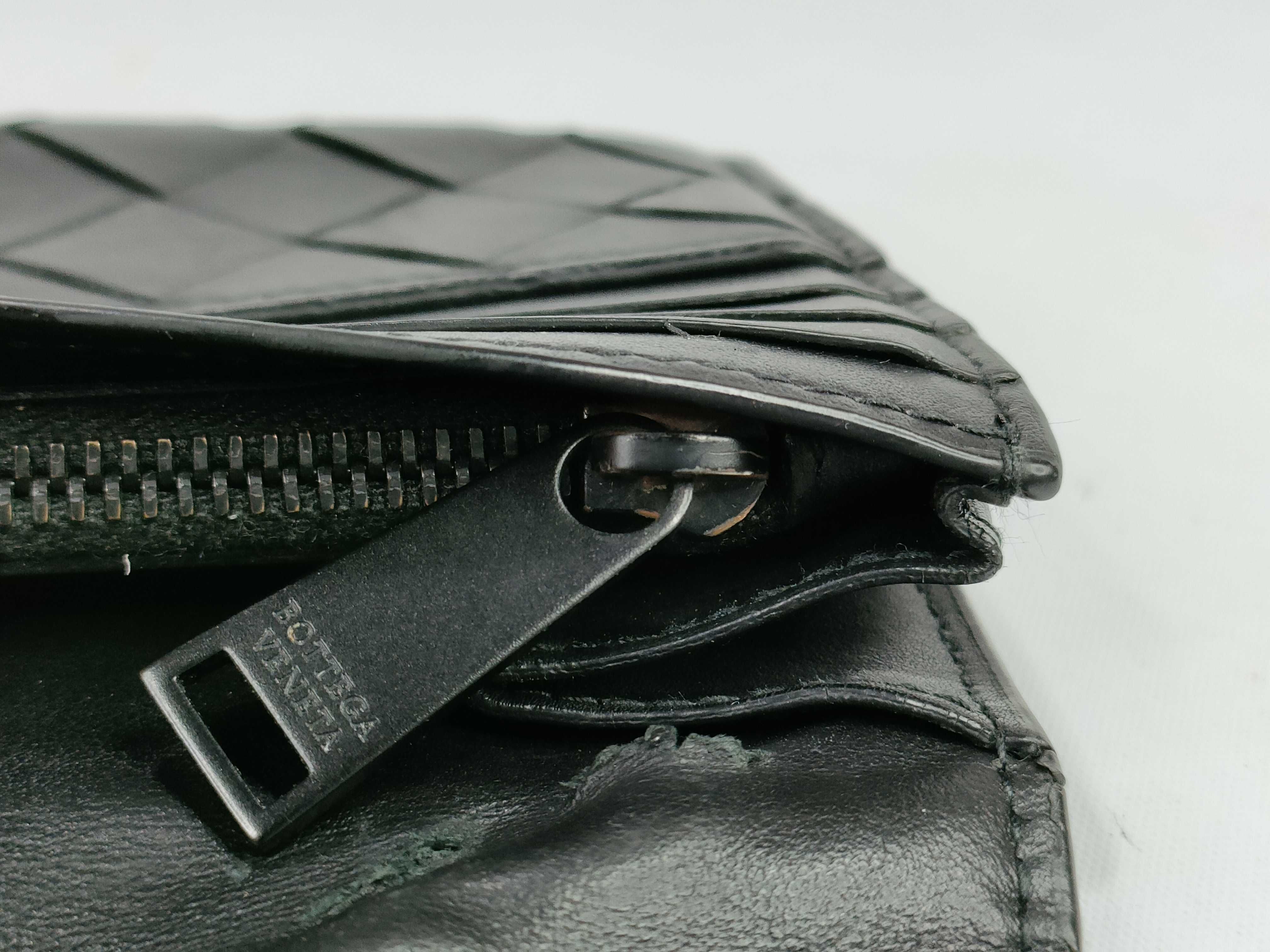 Intrecciato Bottega Veneta Intrecciato Leather Long Wallet with Coin Case Wallet — view 7