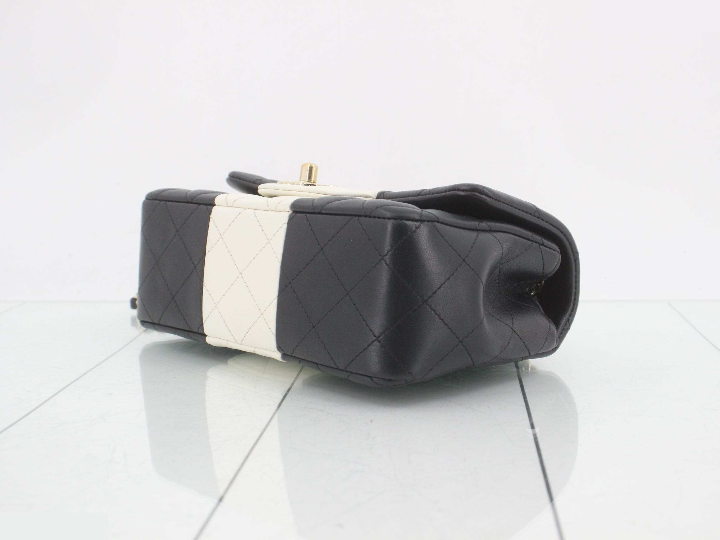 Bicolor Mini Matelassé Chain Shoulder Bag — view 6