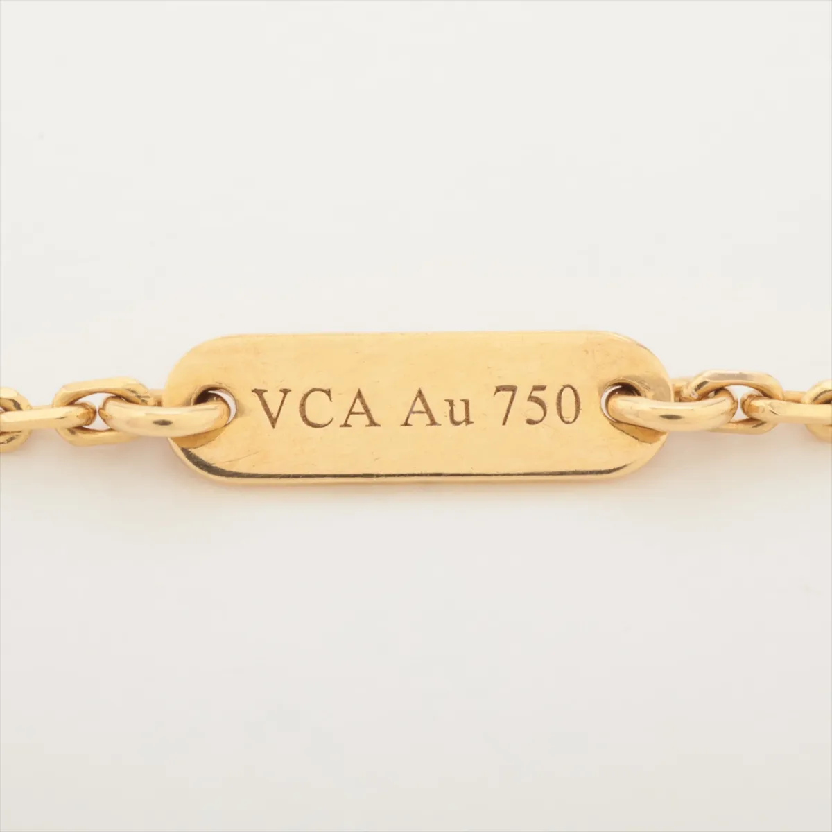 Vintage Alhambra Shell Necklace 750(YG) 5.3g JA613974 Shell — view 4