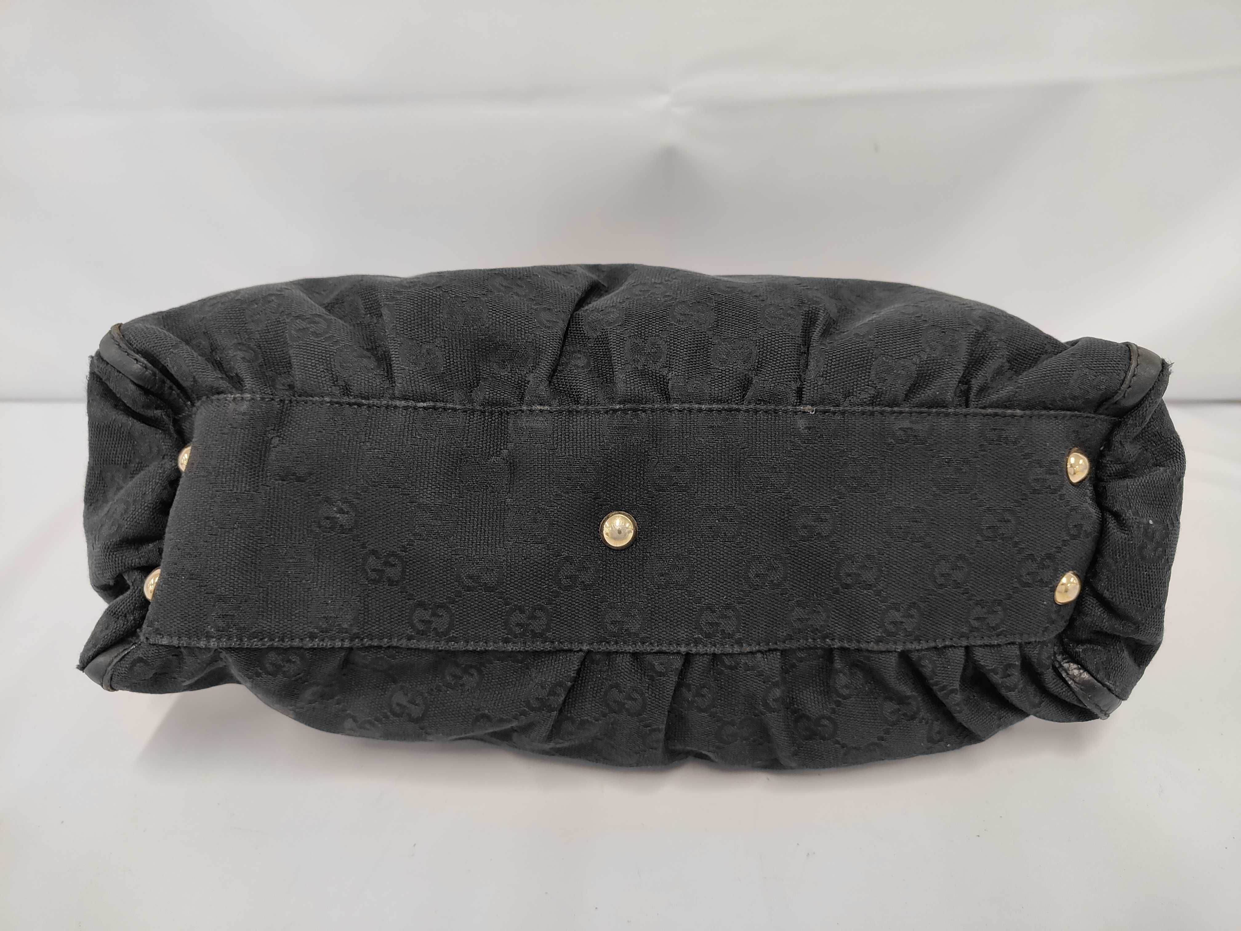 Abbey Handbag GG Canvas Black Handbag — view 3