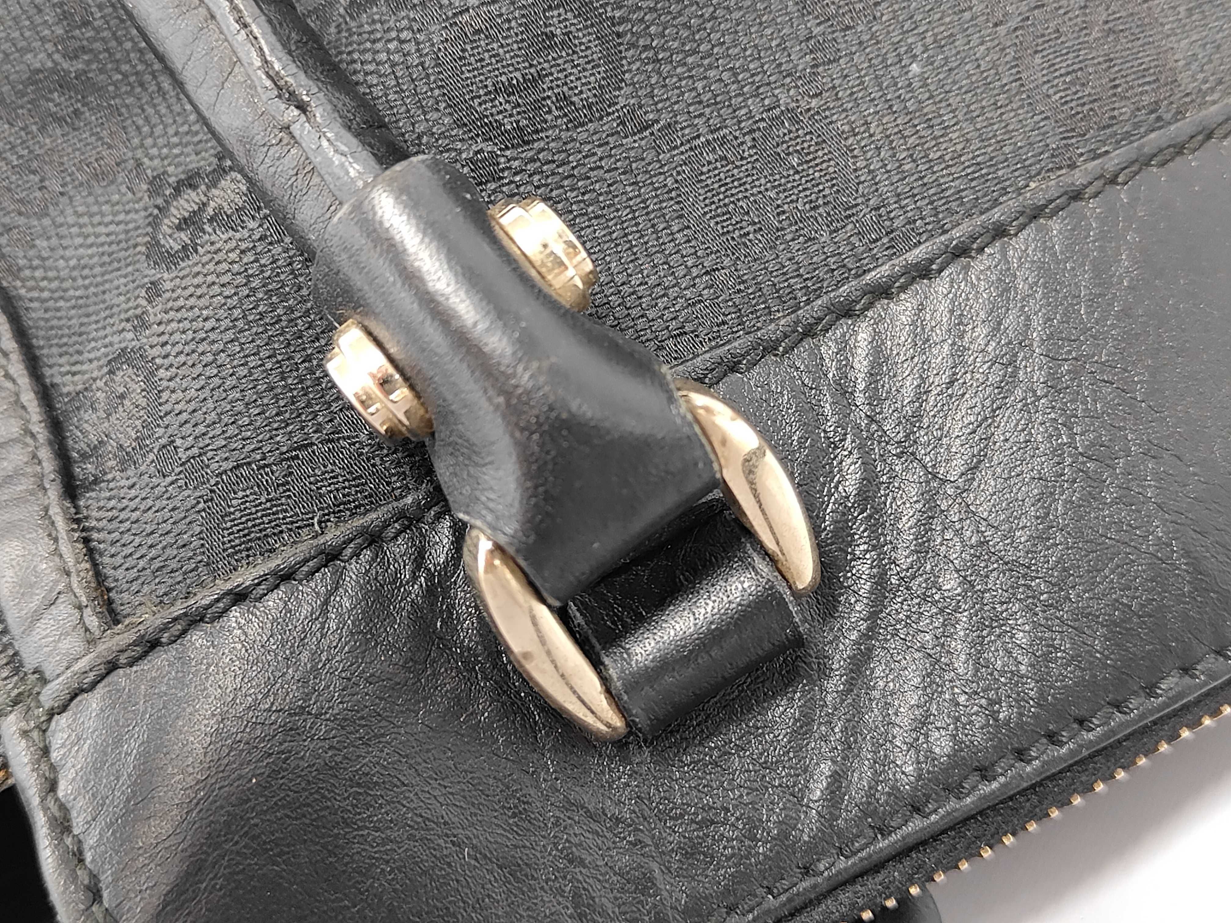 Abbey Handbag GG Canvas Black Handbag — view 7