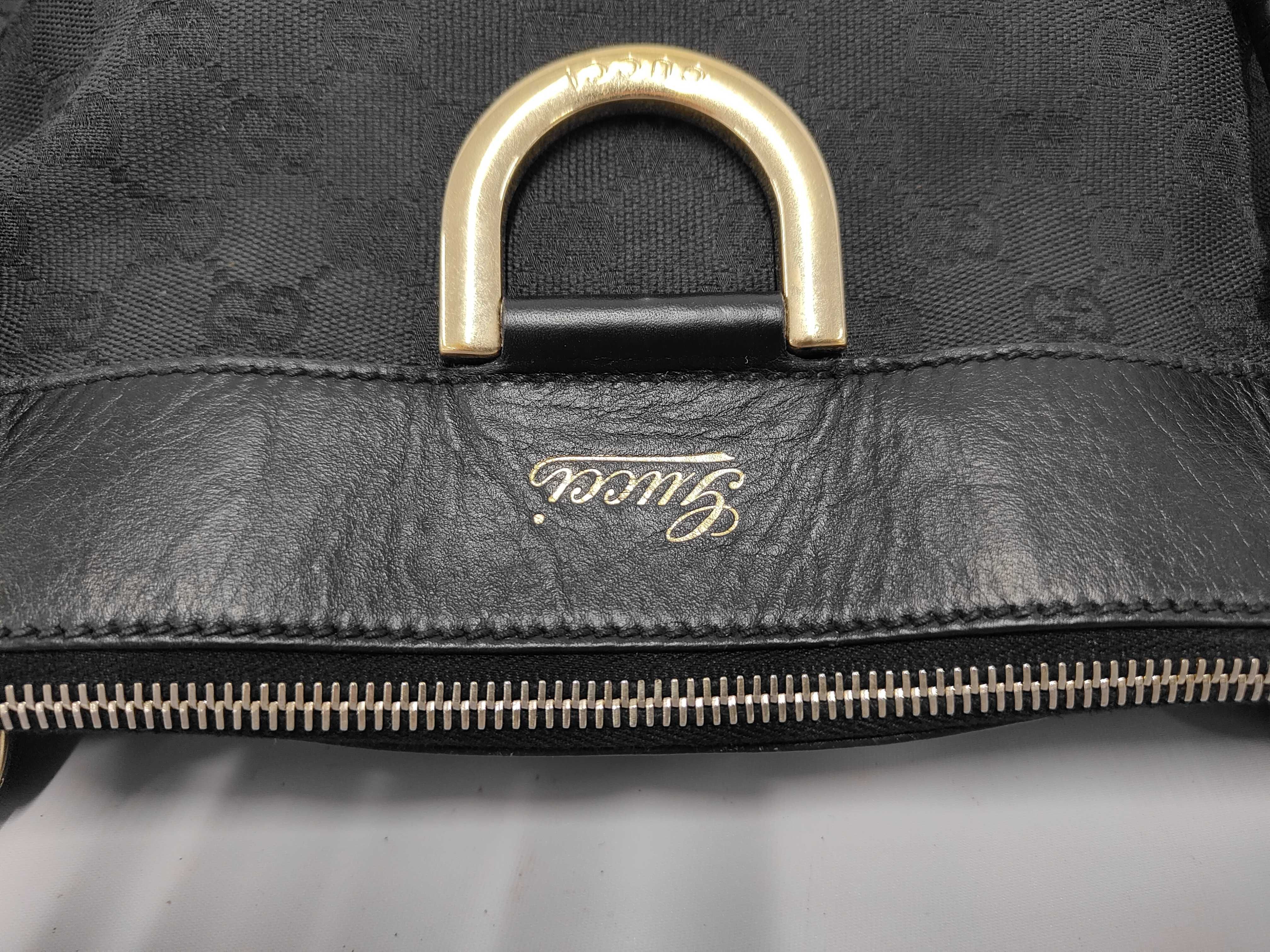 Abbey Handbag GG Canvas Black Handbag — view 8
