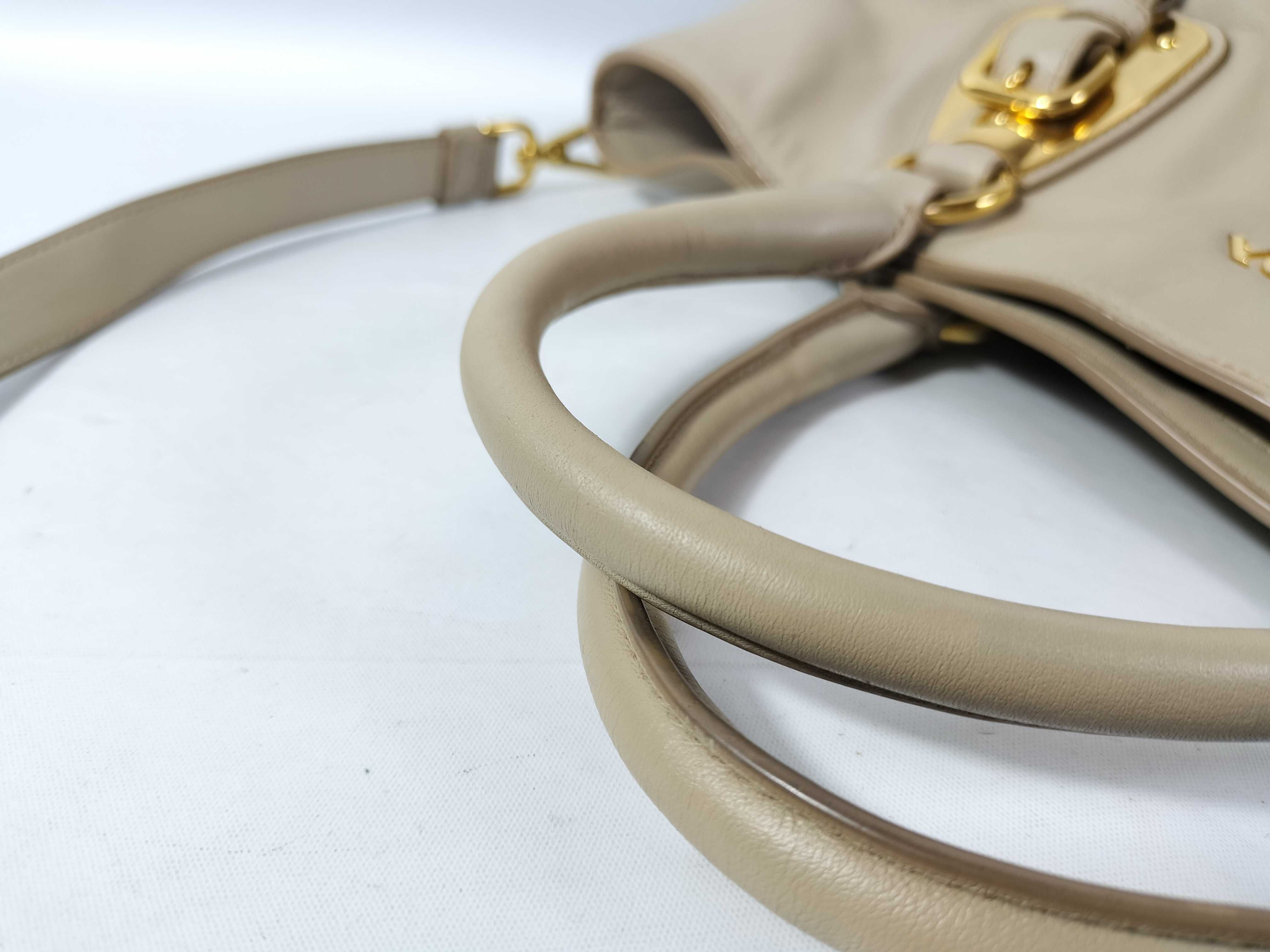 Soft Calf Leather Tote Bag 2-Way Handbag — view 5