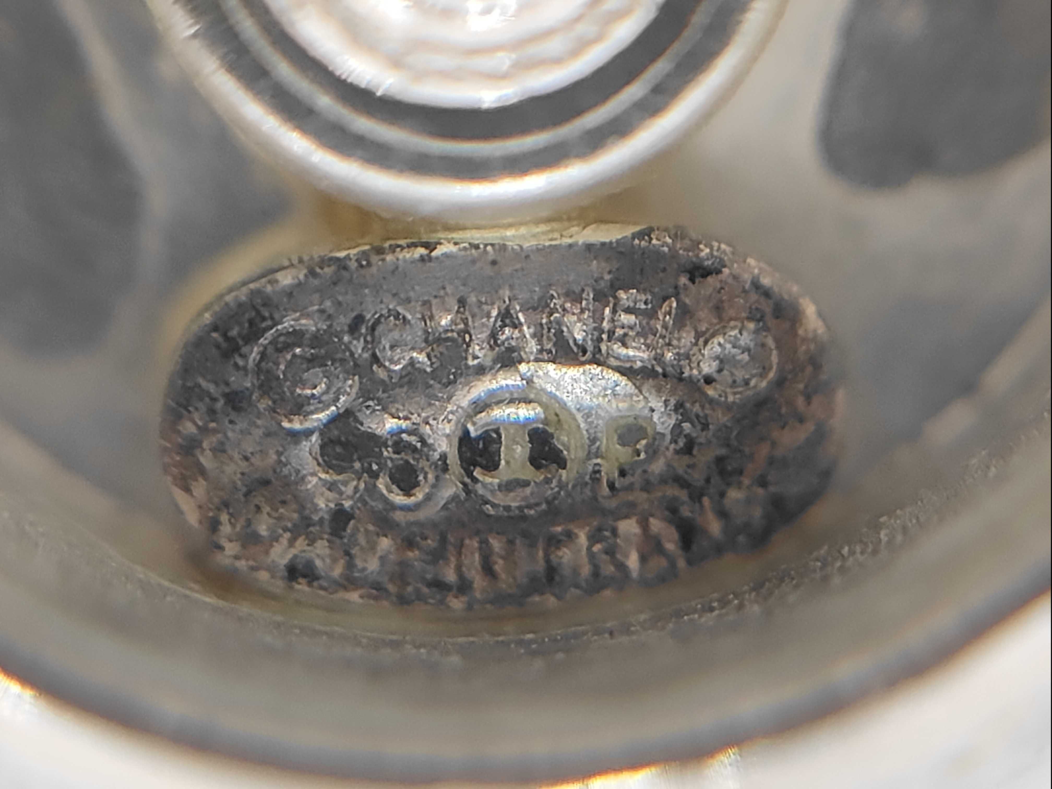 earrings, ball design, logo, silver, 98P (presumably referring to a specific brand or brand). — view 4