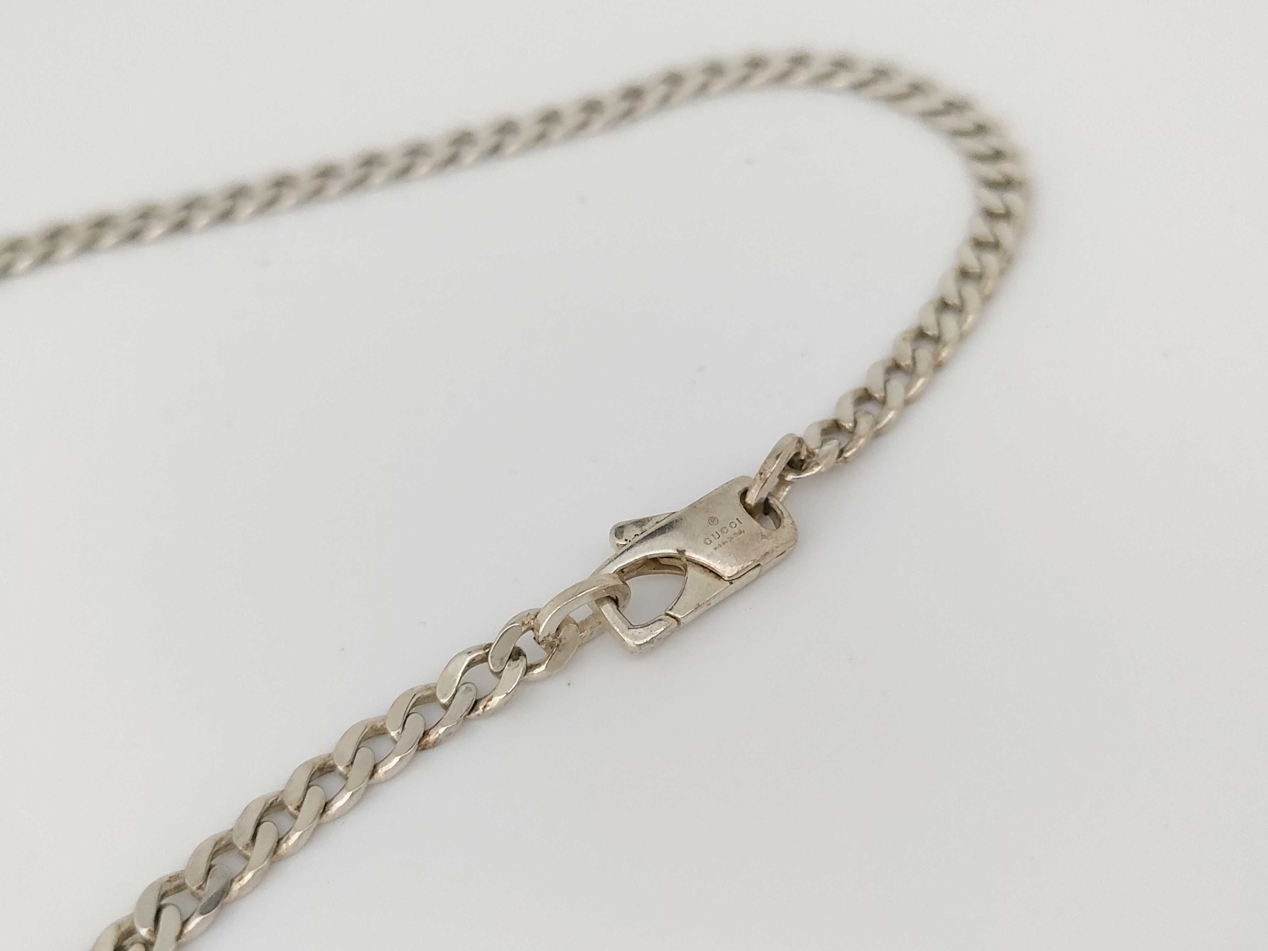 Cuban link chain necklace, medium thickness. — view 3
