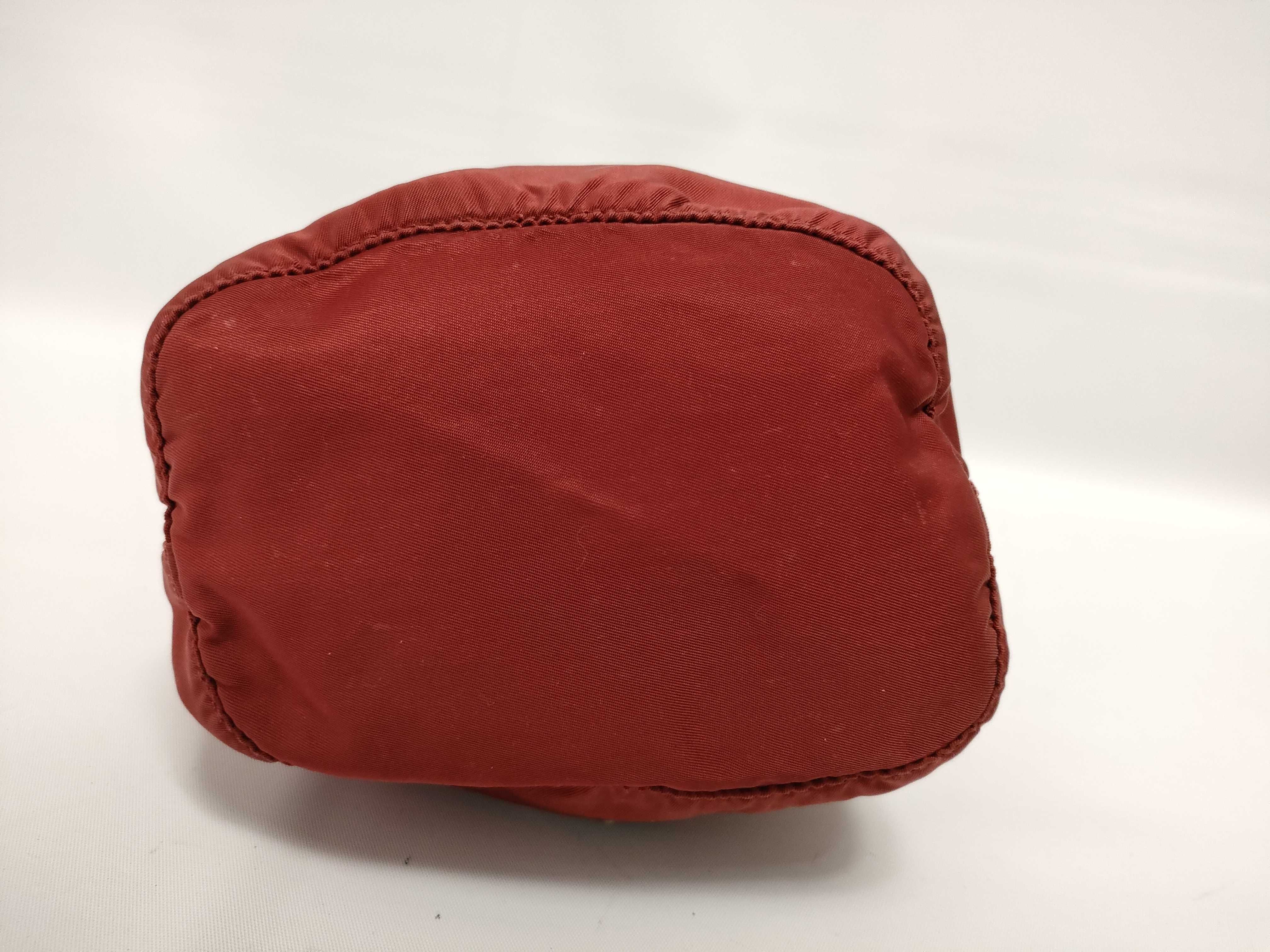 drawstring pouch, dark red. — view 3