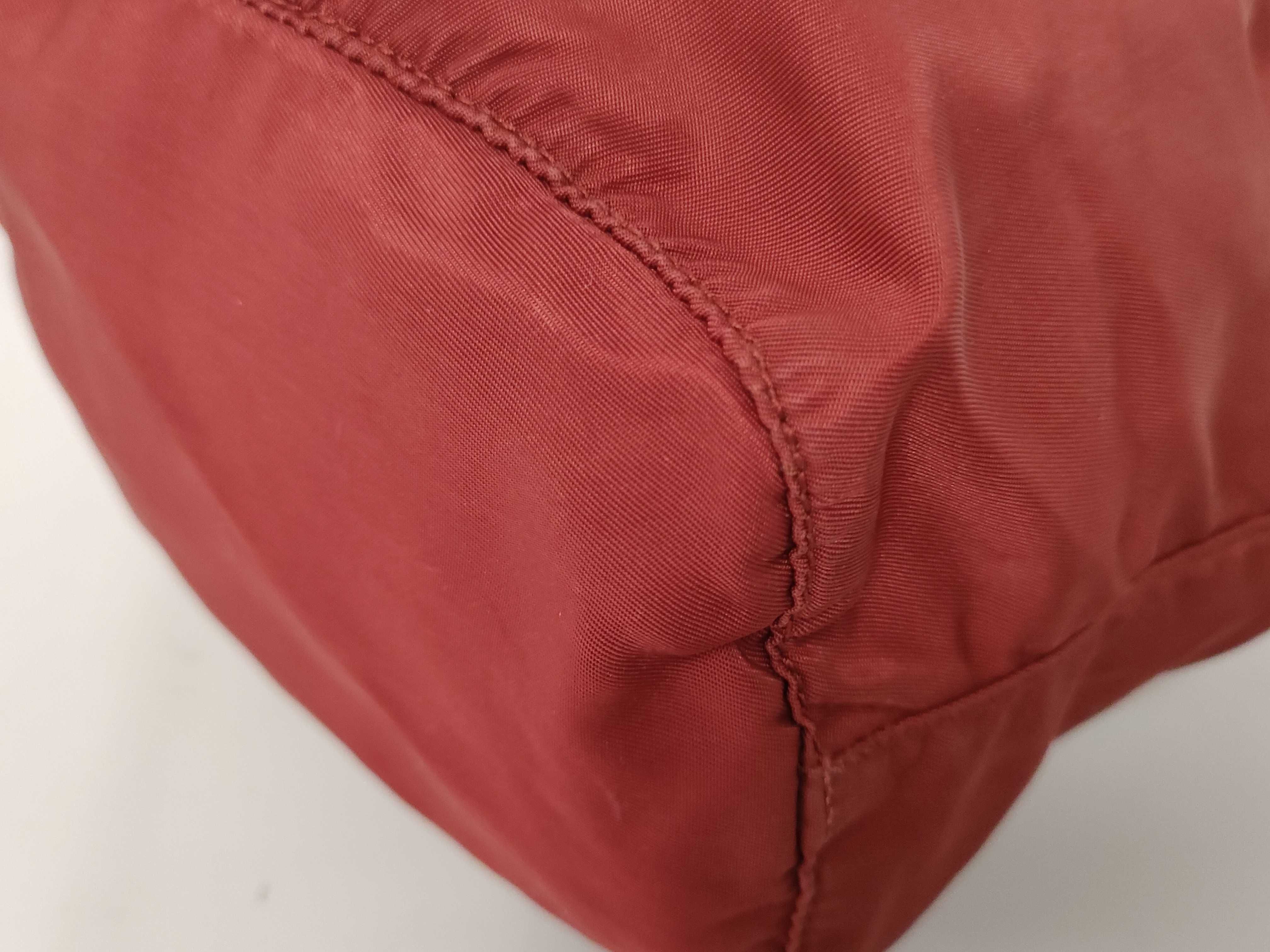 drawstring pouch, dark red. — view 4