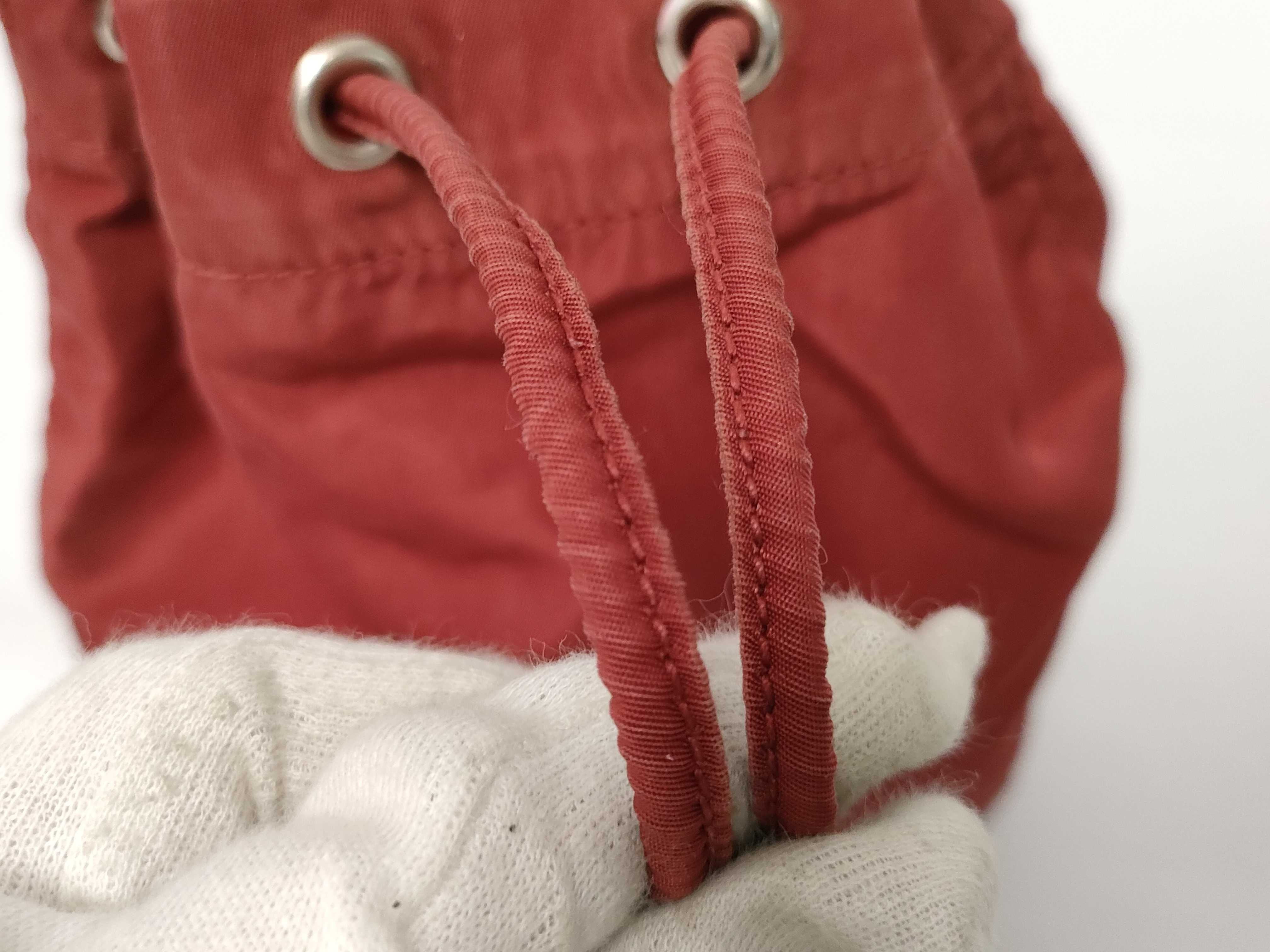 drawstring pouch, dark red. — view 5