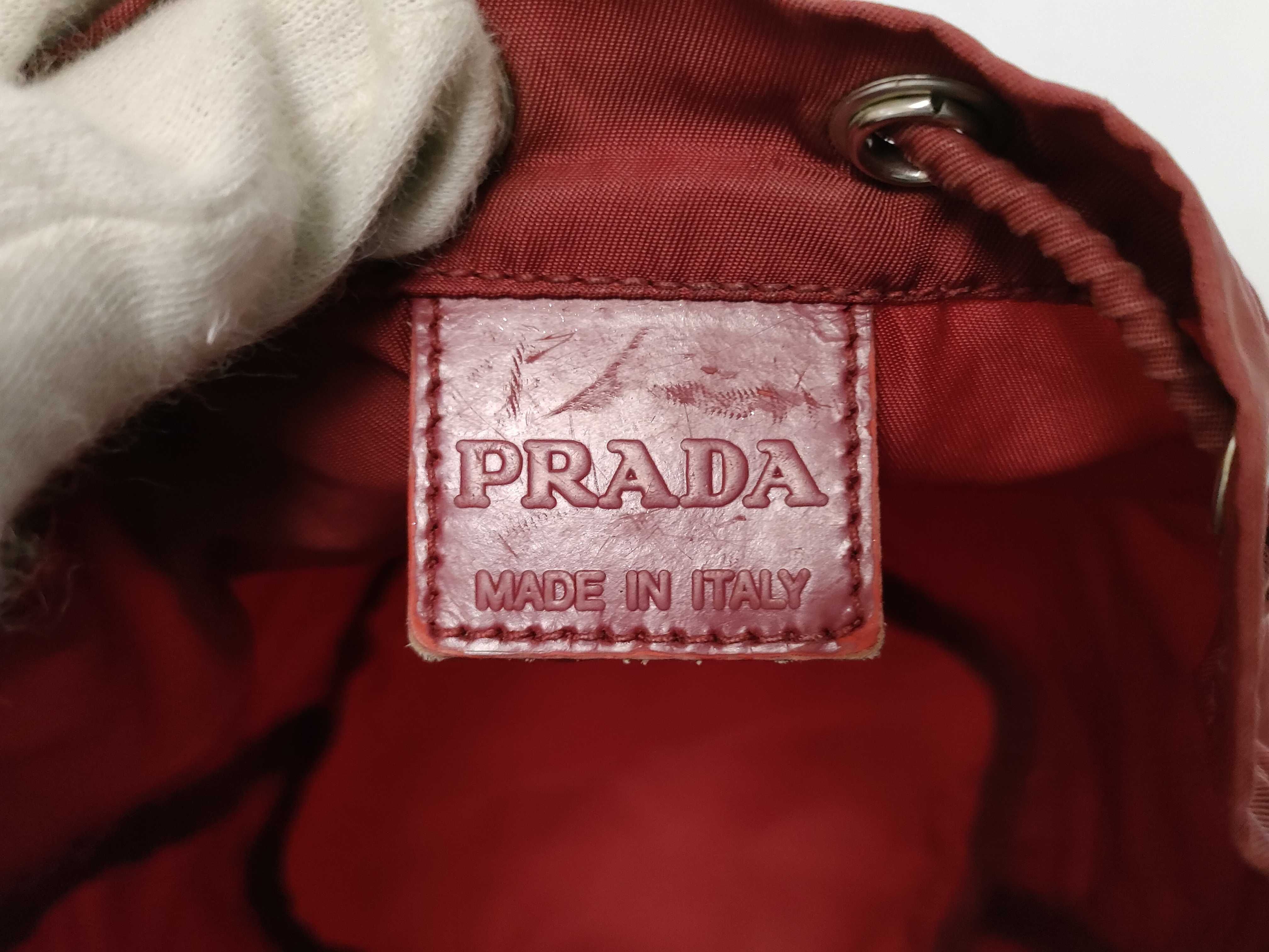 drawstring pouch, dark red. — view 7