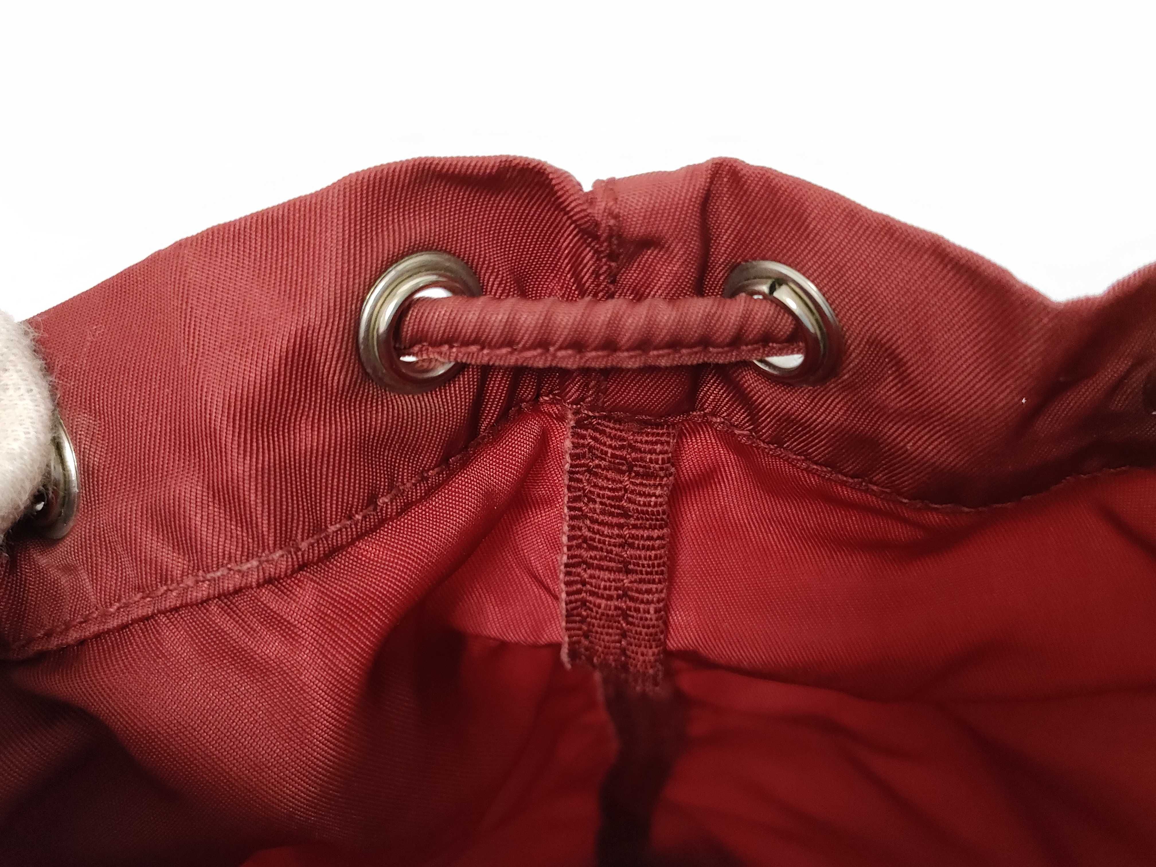drawstring pouch, dark red. — view 8
