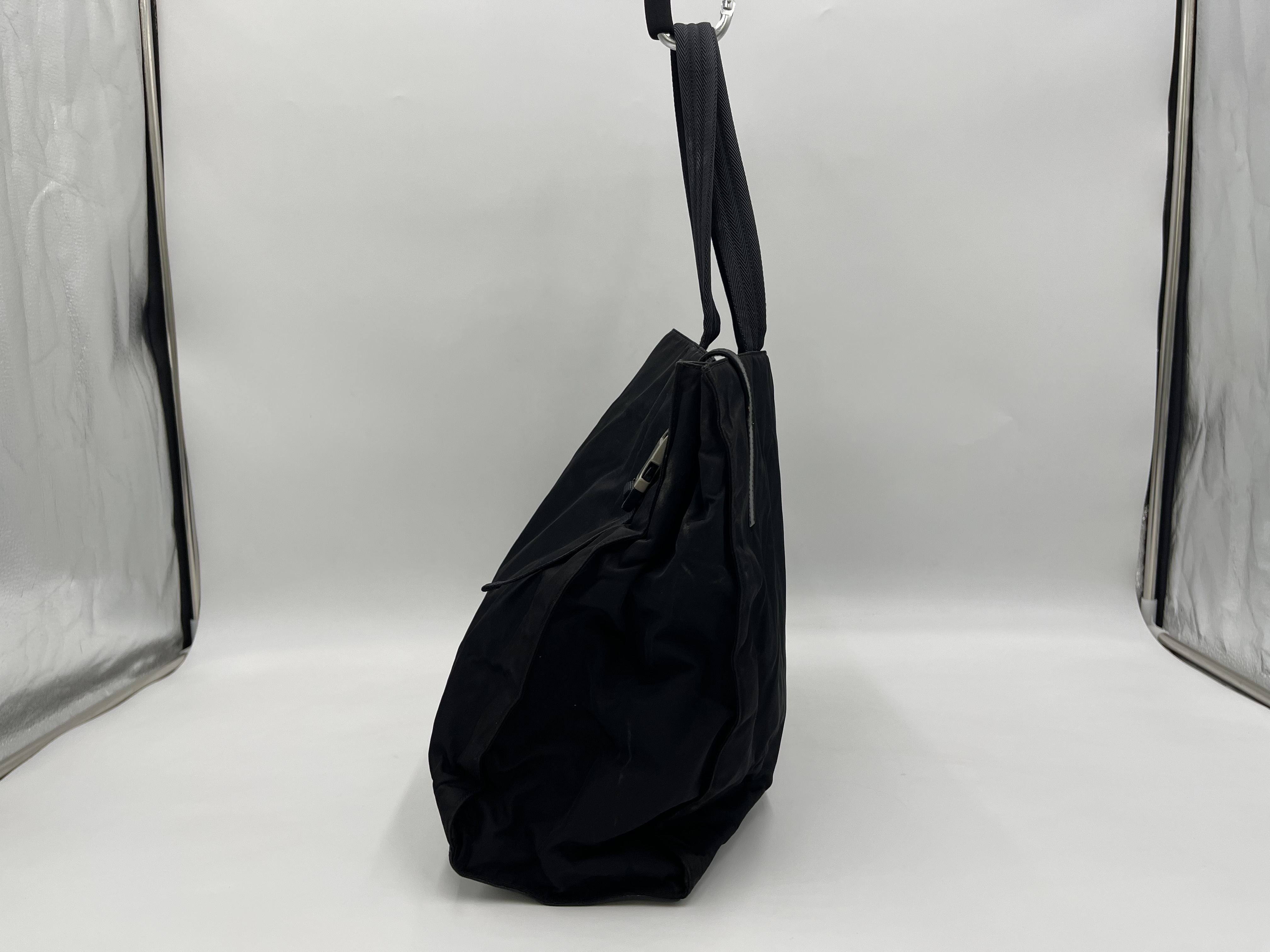 Nylon Tote Bag with Silver Buckle B9854 — view 5