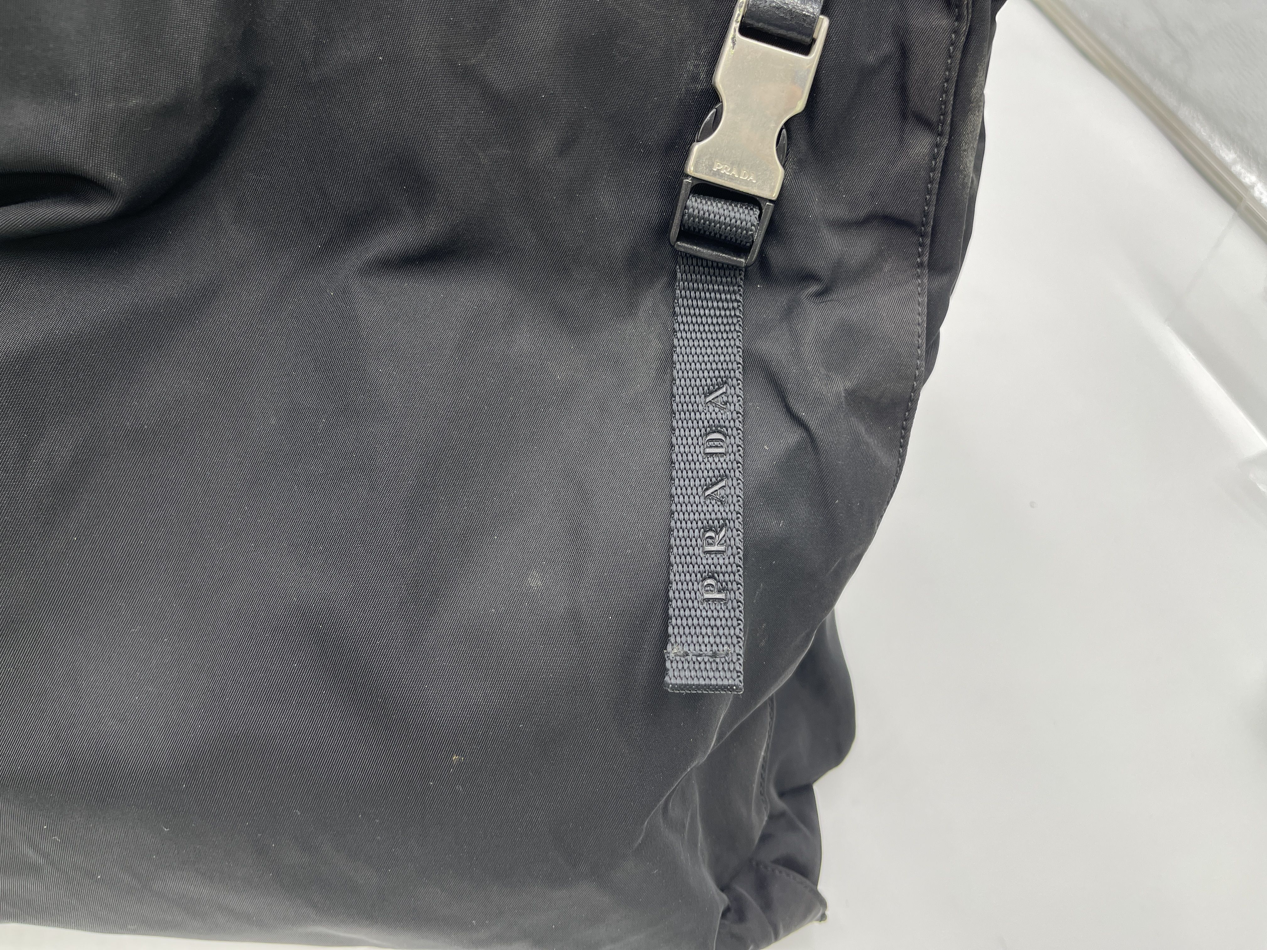 Nylon Tote Bag with Silver Buckle B9854 — view 8