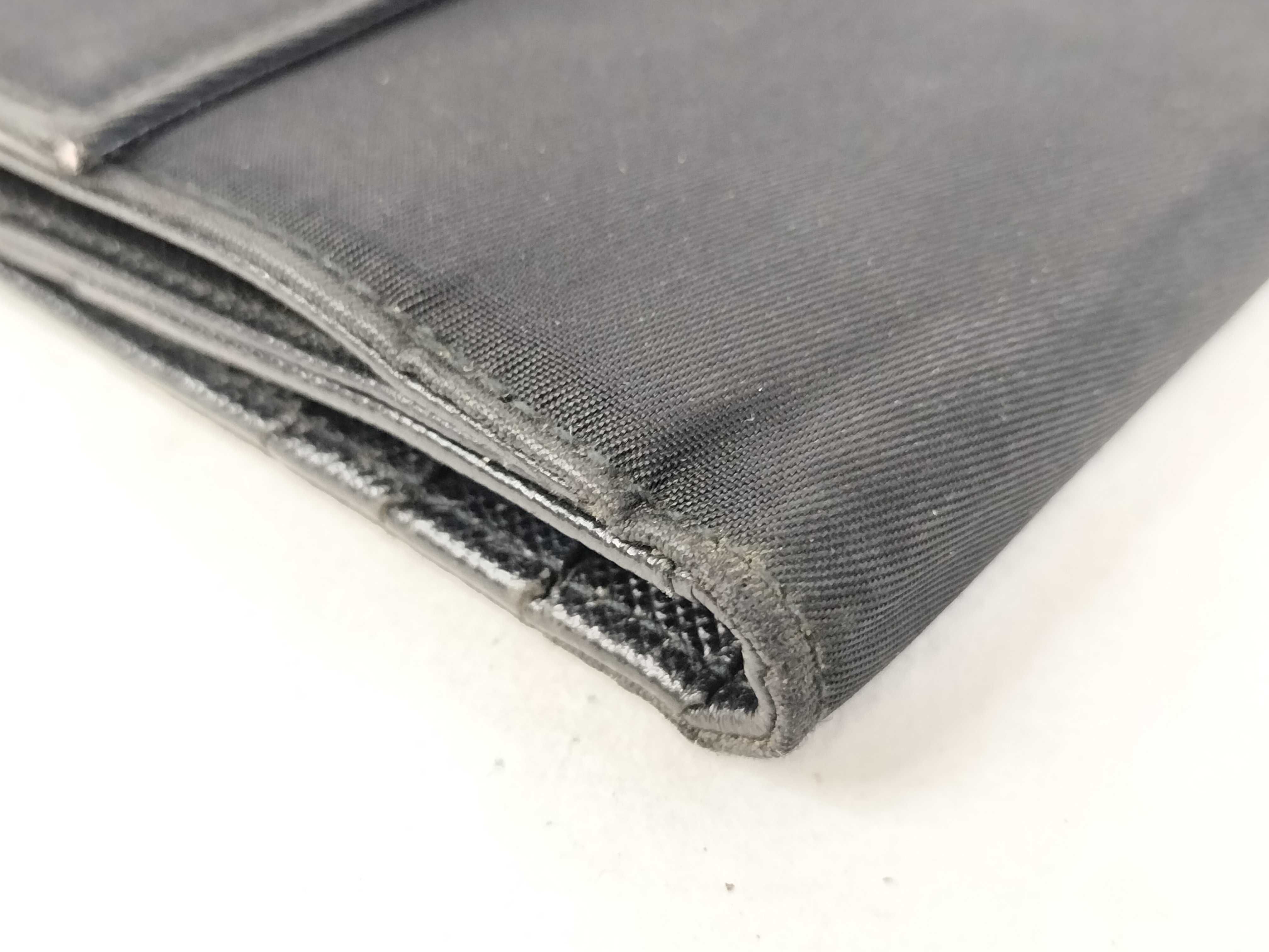 Nylon Folding Wallet, Black — view 3