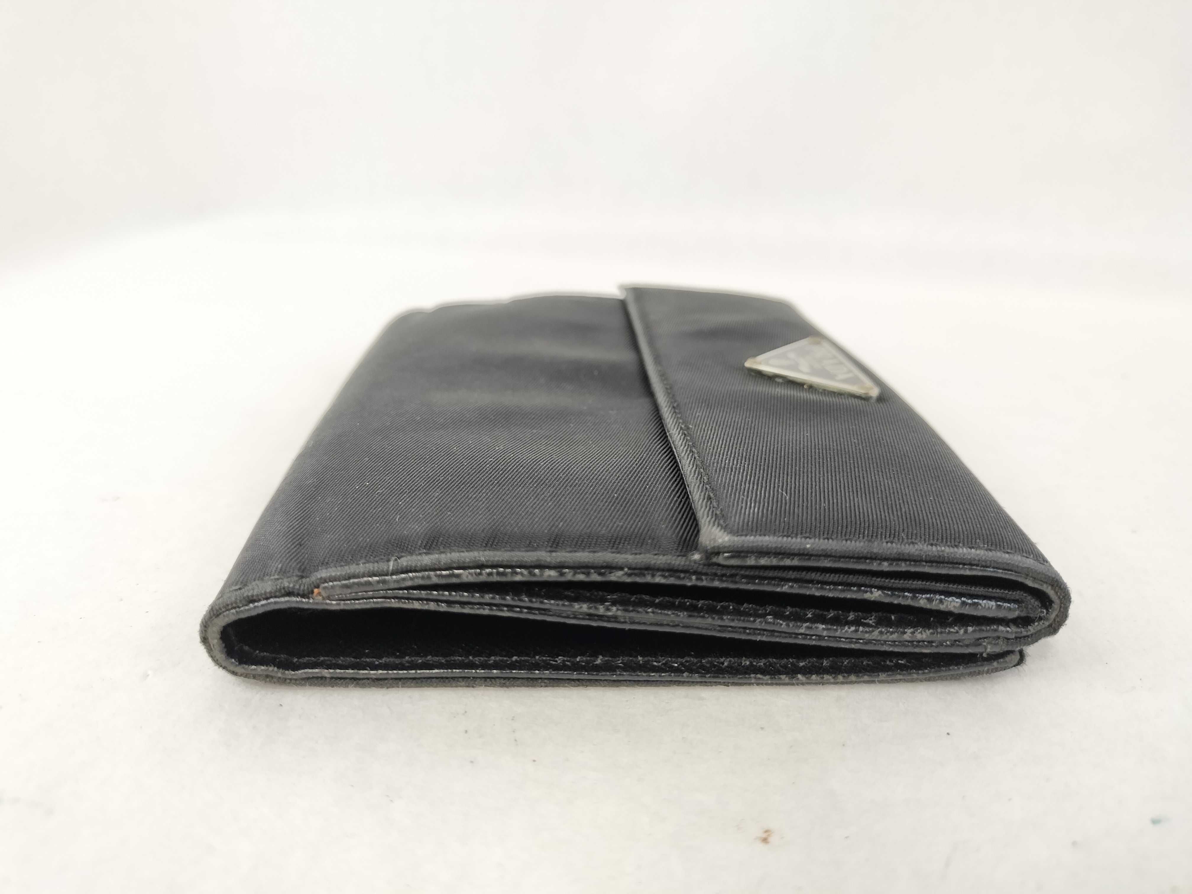 Nylon Folding Wallet, Black — view 5