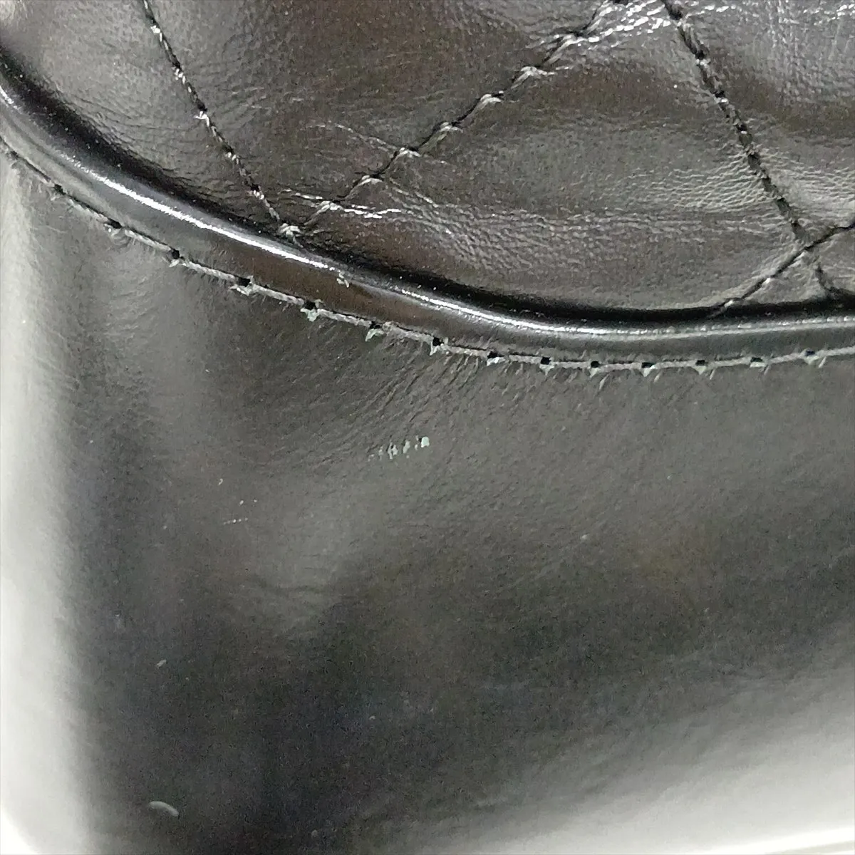 Gabrielle de Chanel Vintage Calfskin Chain Shoulder Bag, Black with Gold and Silver Hardware, Item Number 26341598 (Serial Number 26) — view 9