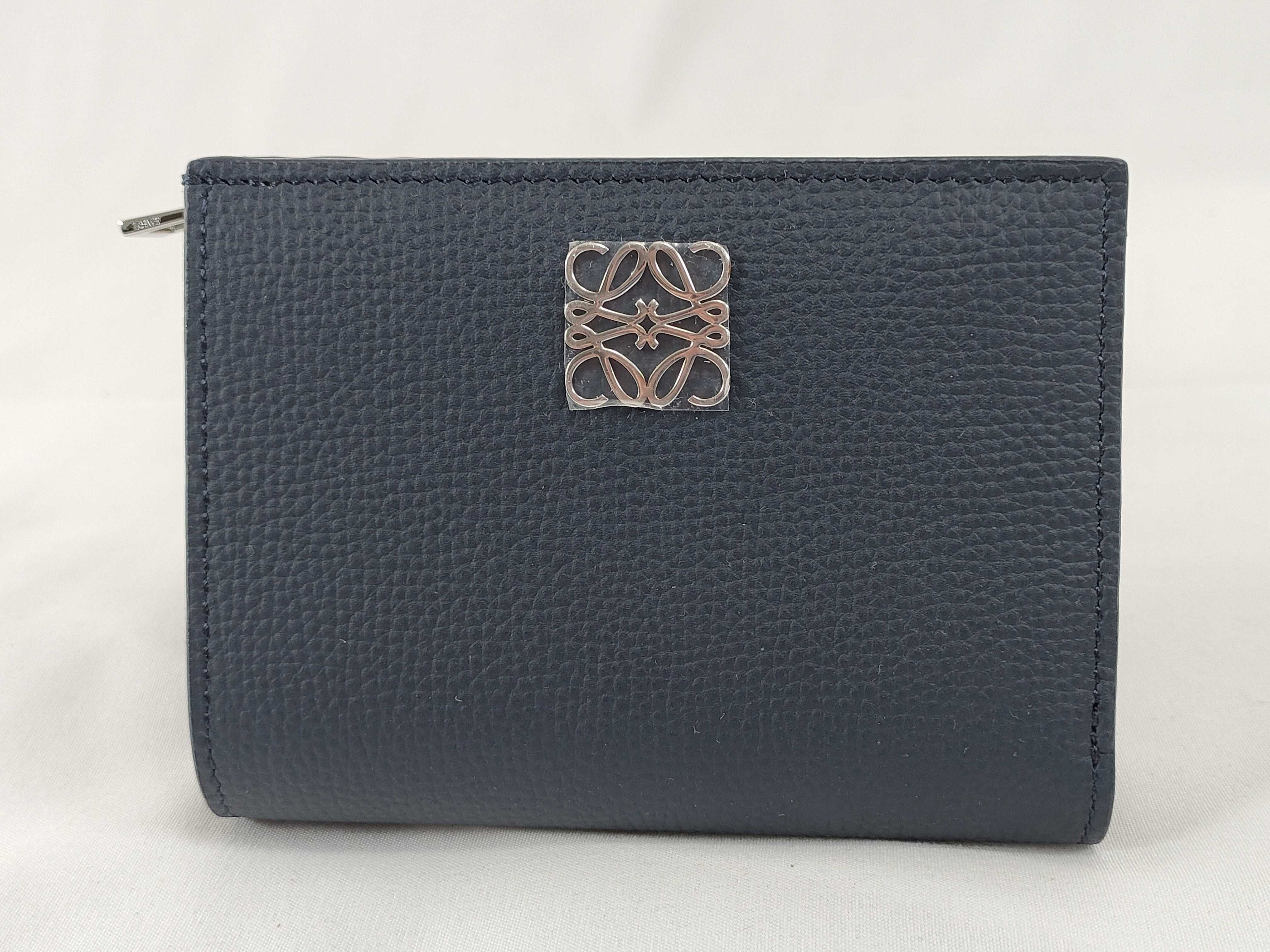 Wallet Anagram Trifold Black Wallet