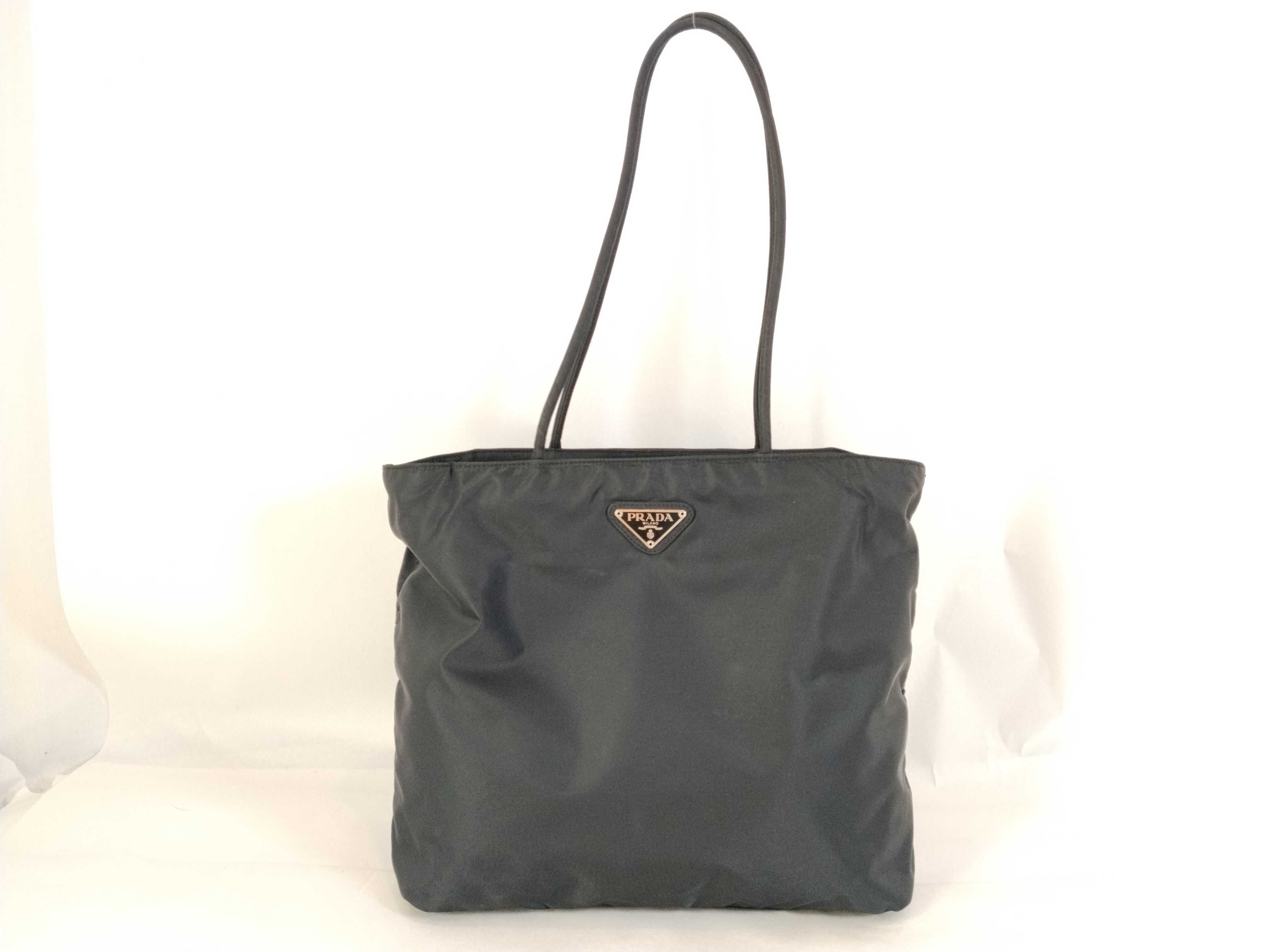 Nylon Prada Nylon Triangle Logo Tote Bag