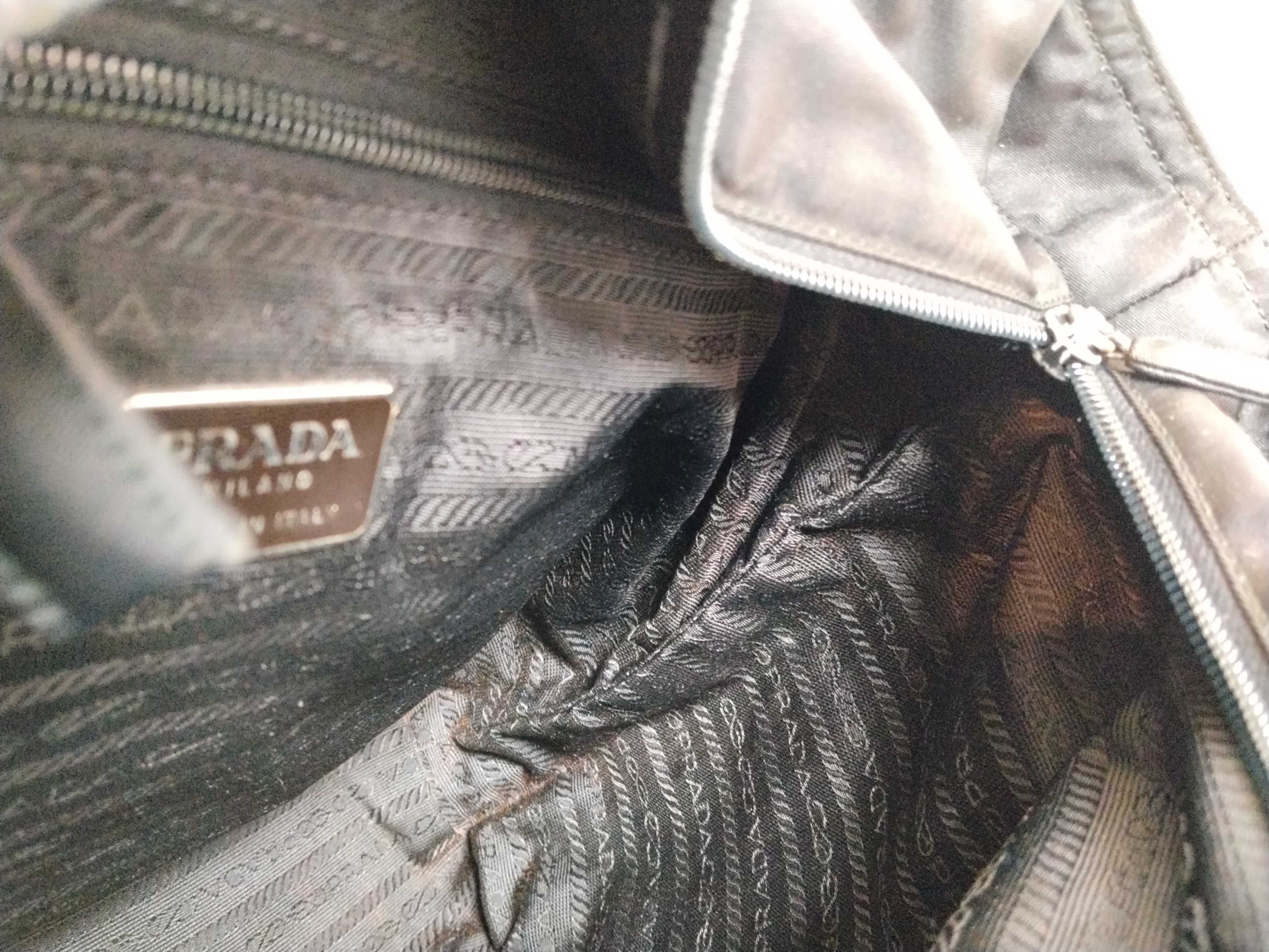 Nylon Prada Nylon Triangle Logo Tote Bag — view 11