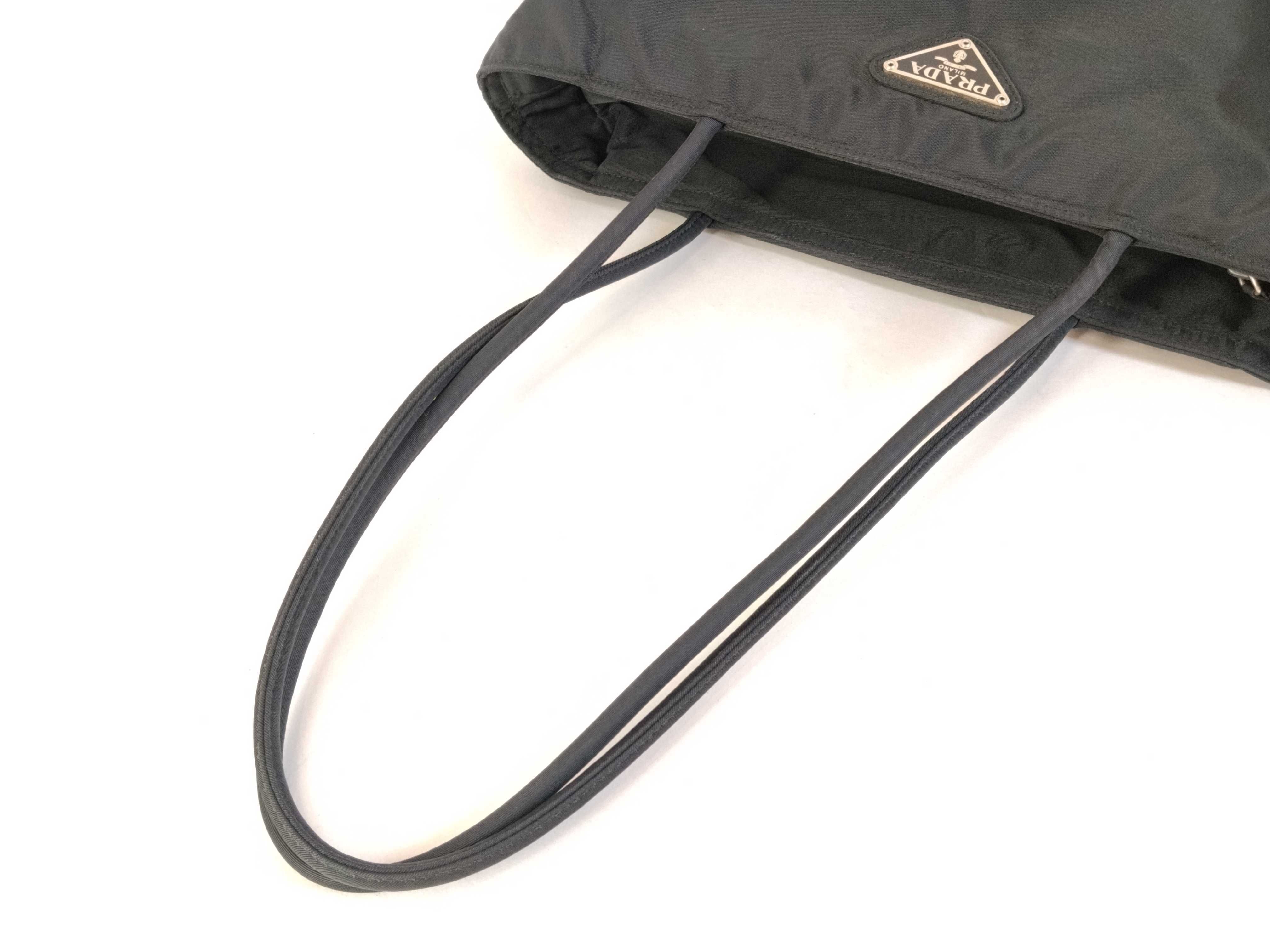 Nylon Prada Nylon Triangle Logo Tote Bag — view 3