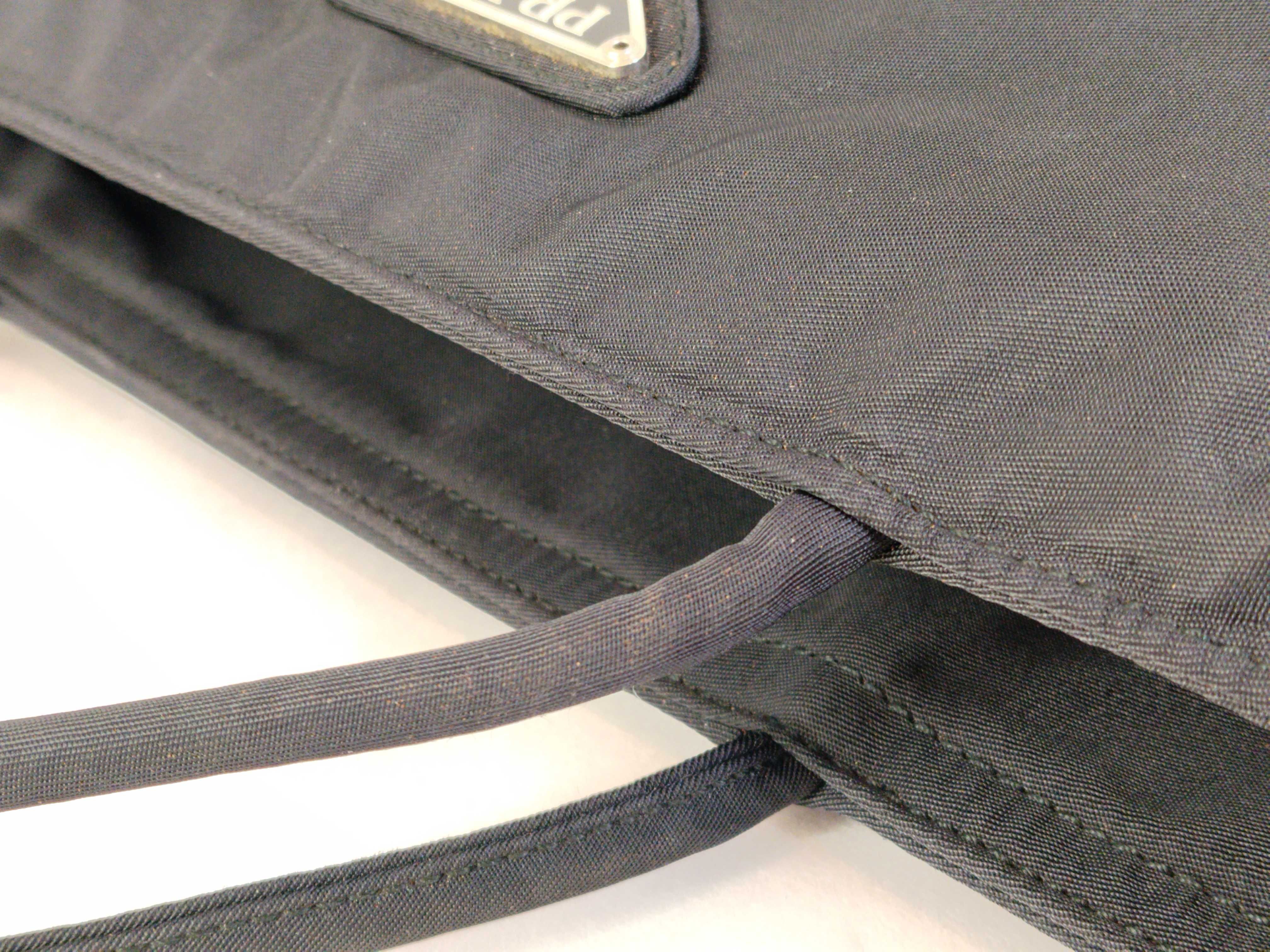 Nylon Prada Nylon Triangle Logo Tote Bag — view 6