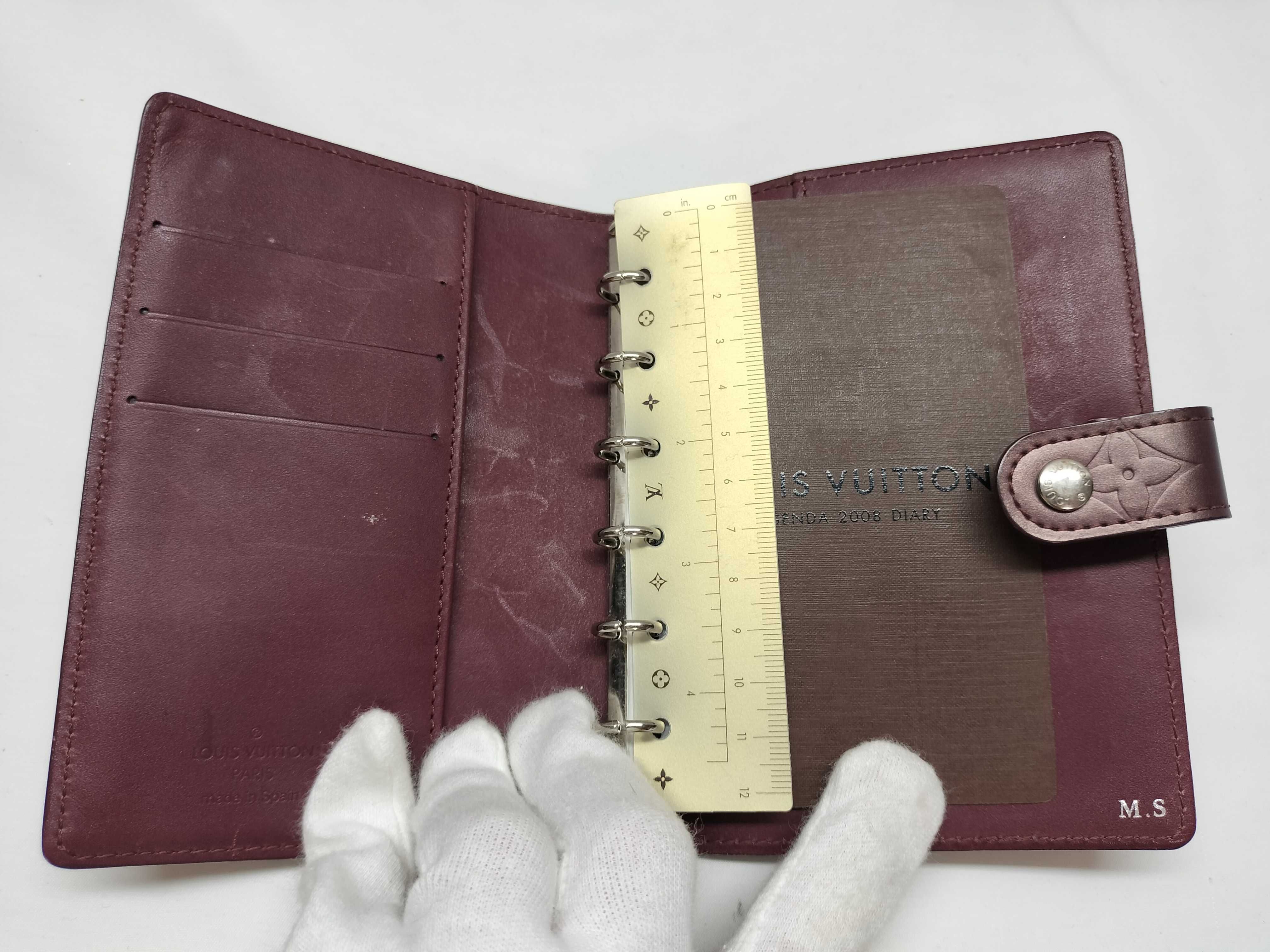 Monogram Matte Agenda Notebook Cover — view 7