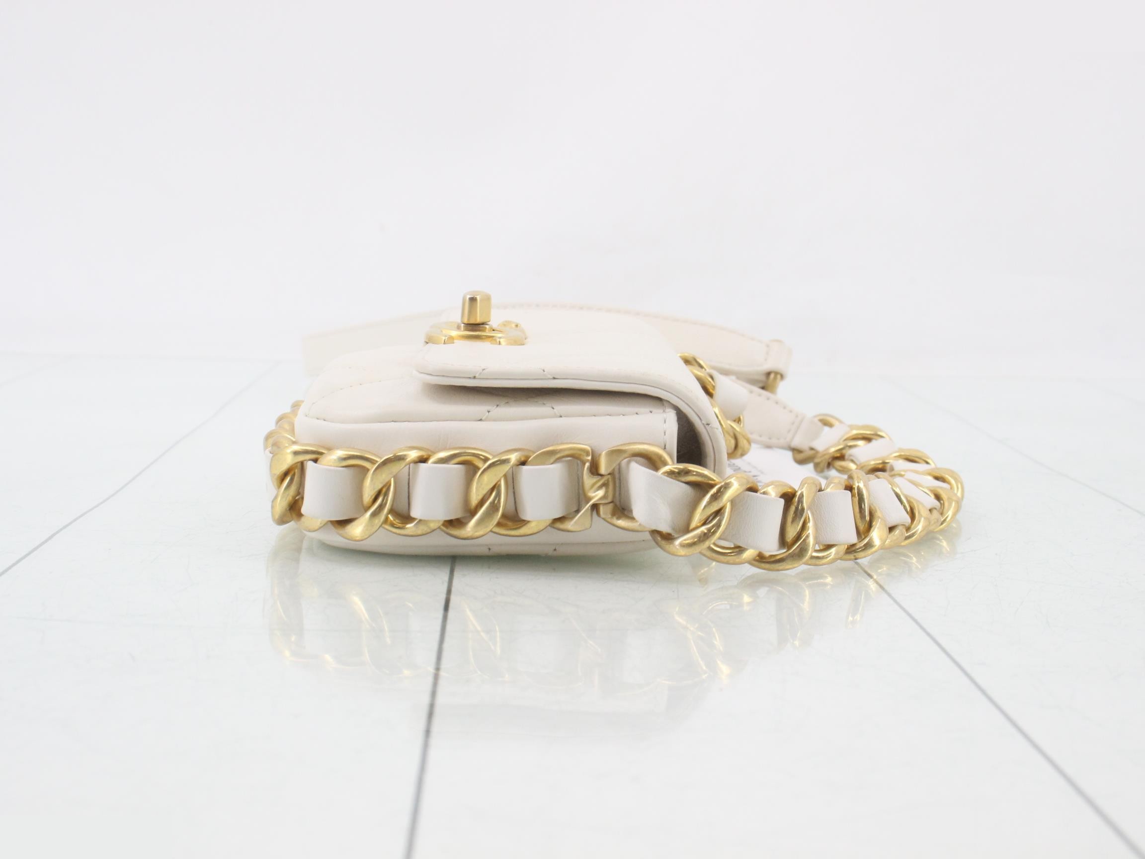 Lambskin Chain Shoulder Bag — view 3