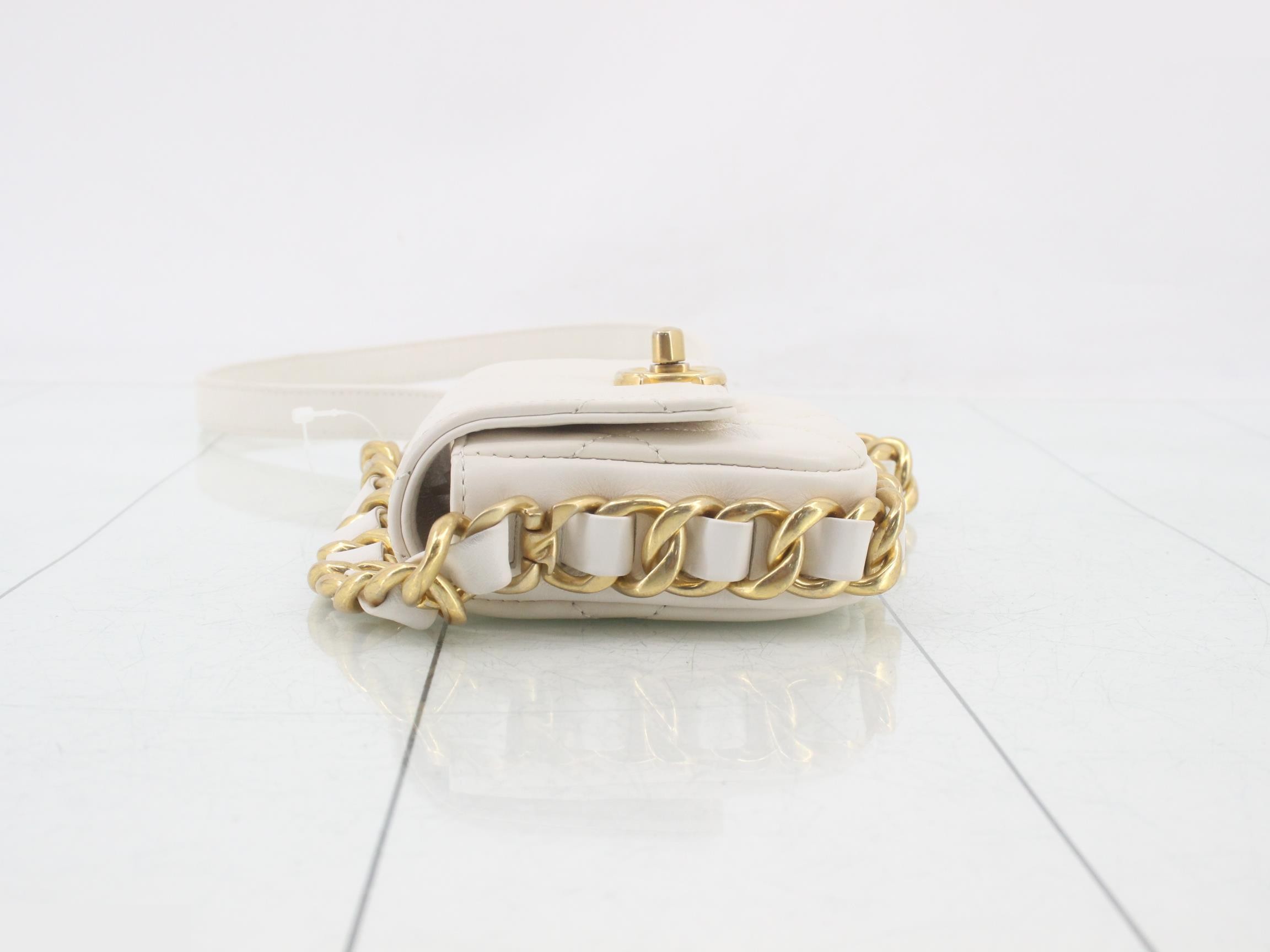 Lambskin Chain Shoulder Bag — view 4