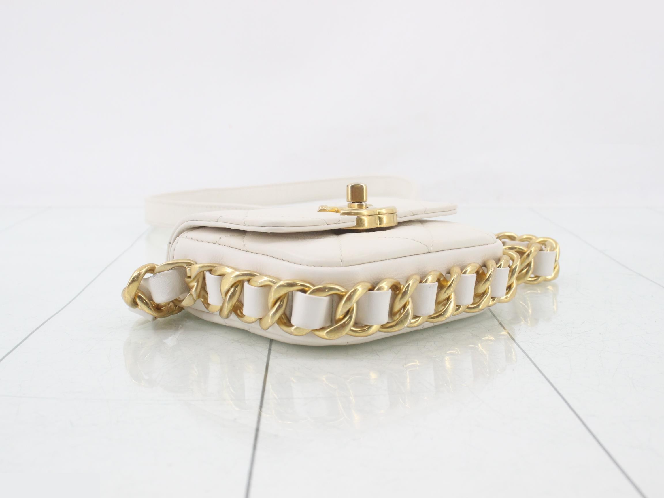 Lambskin Chain Shoulder Bag — view 5