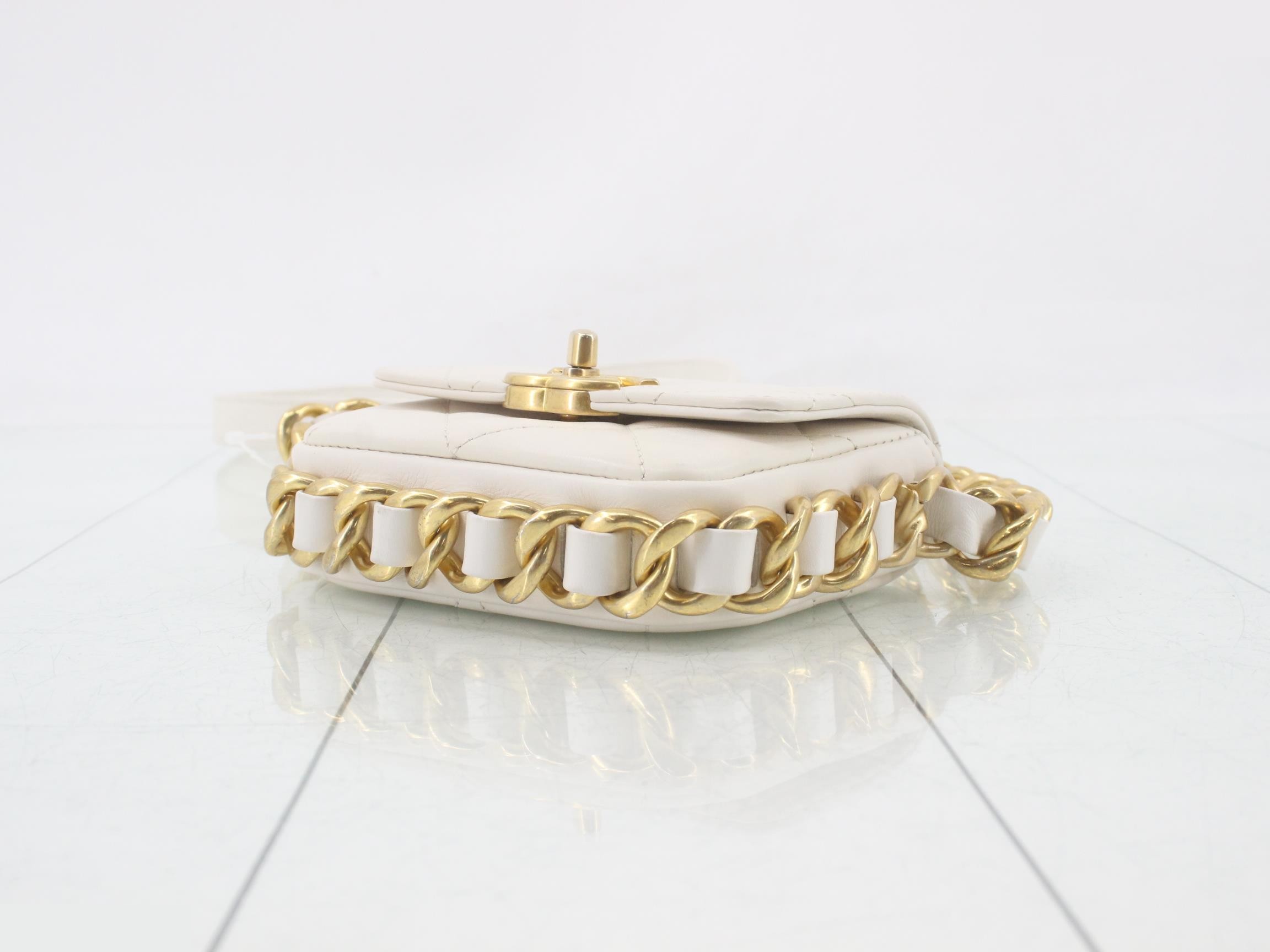 Lambskin Chain Shoulder Bag — view 6