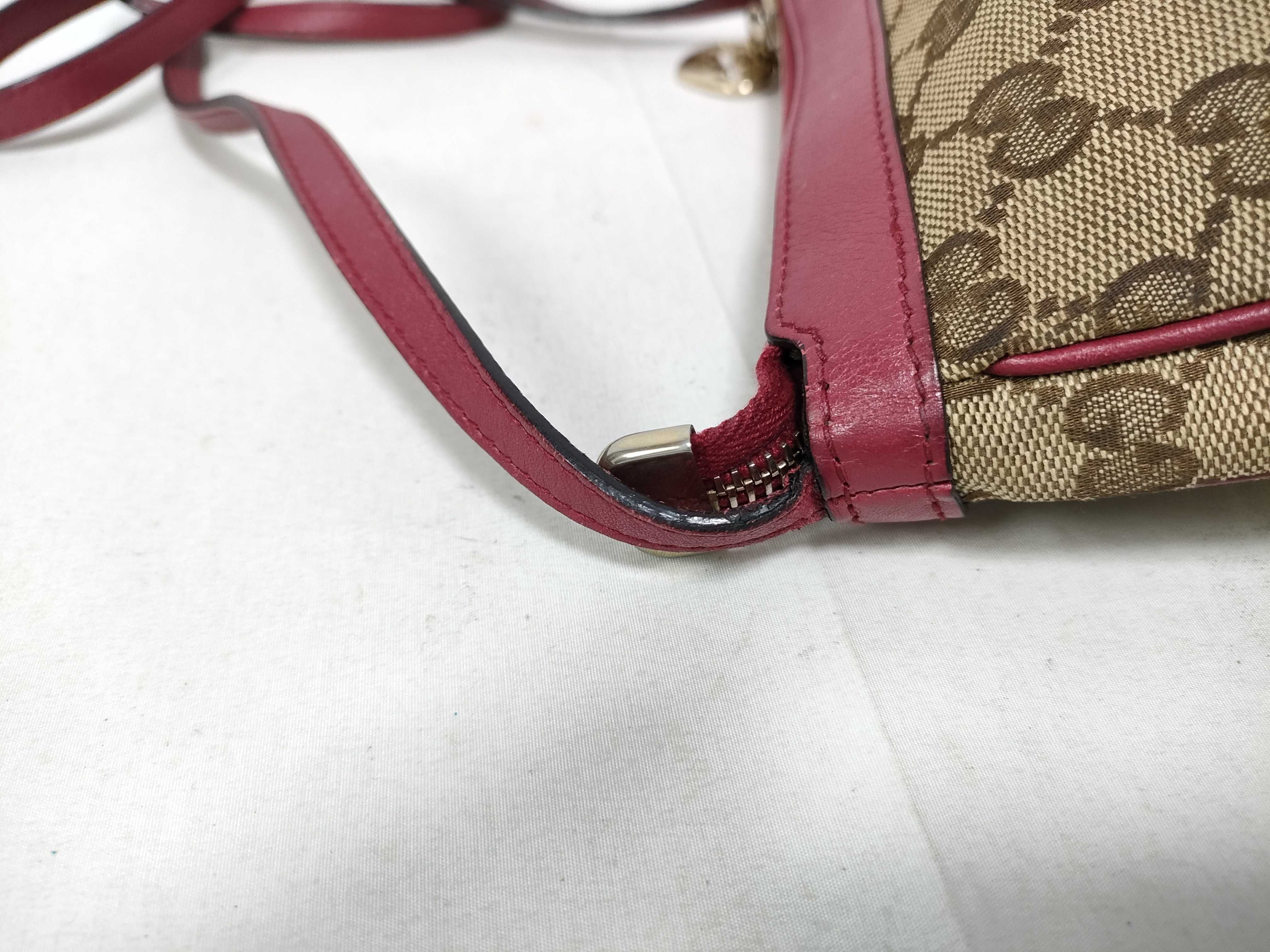 Purple Canvas Vintage Love Heart Zipper Mini Crossbody Bag (Shoulder Bag) — view 7