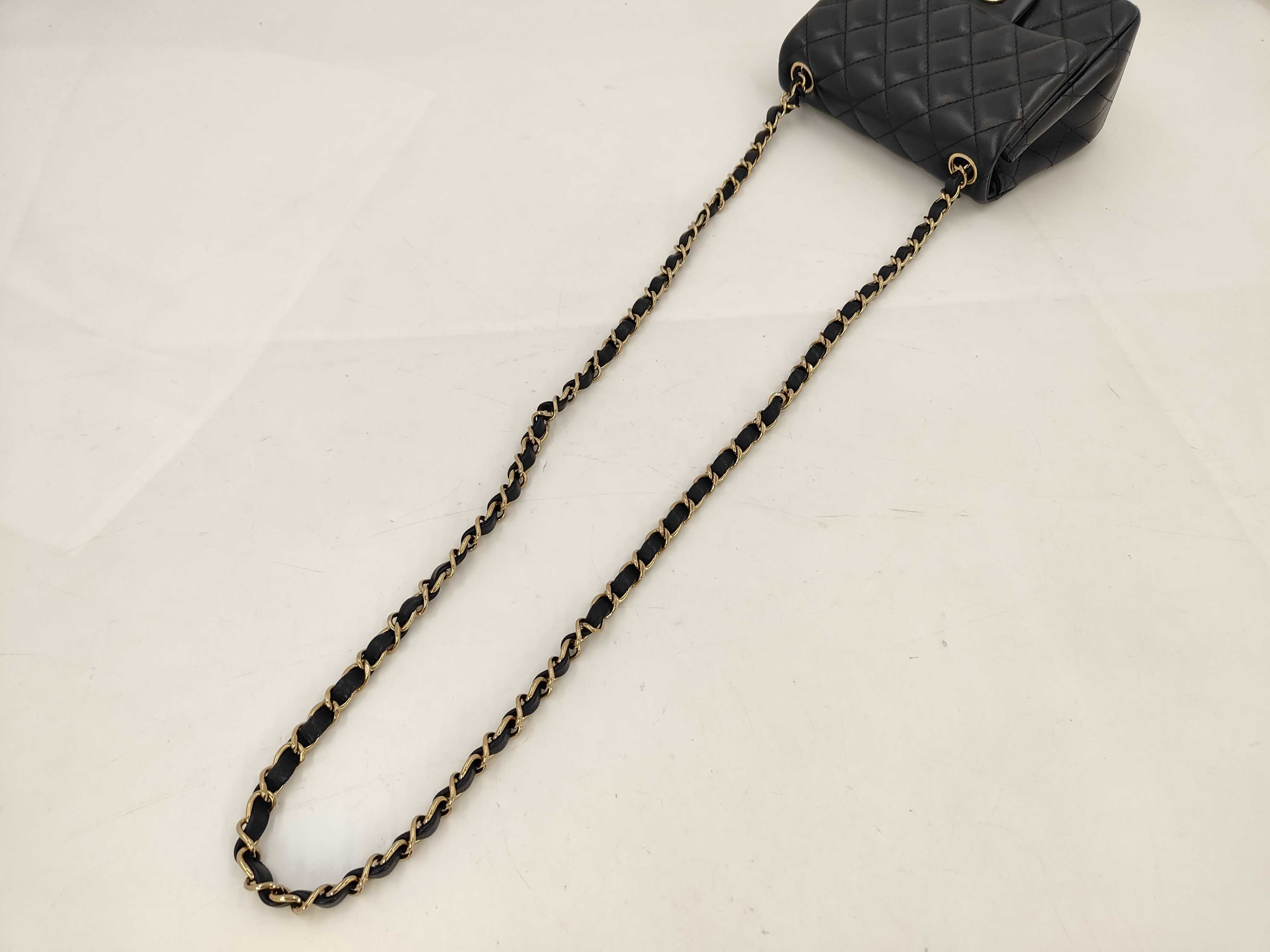 Mini Mat Plate Lambskin Shoulder Bag — view 3