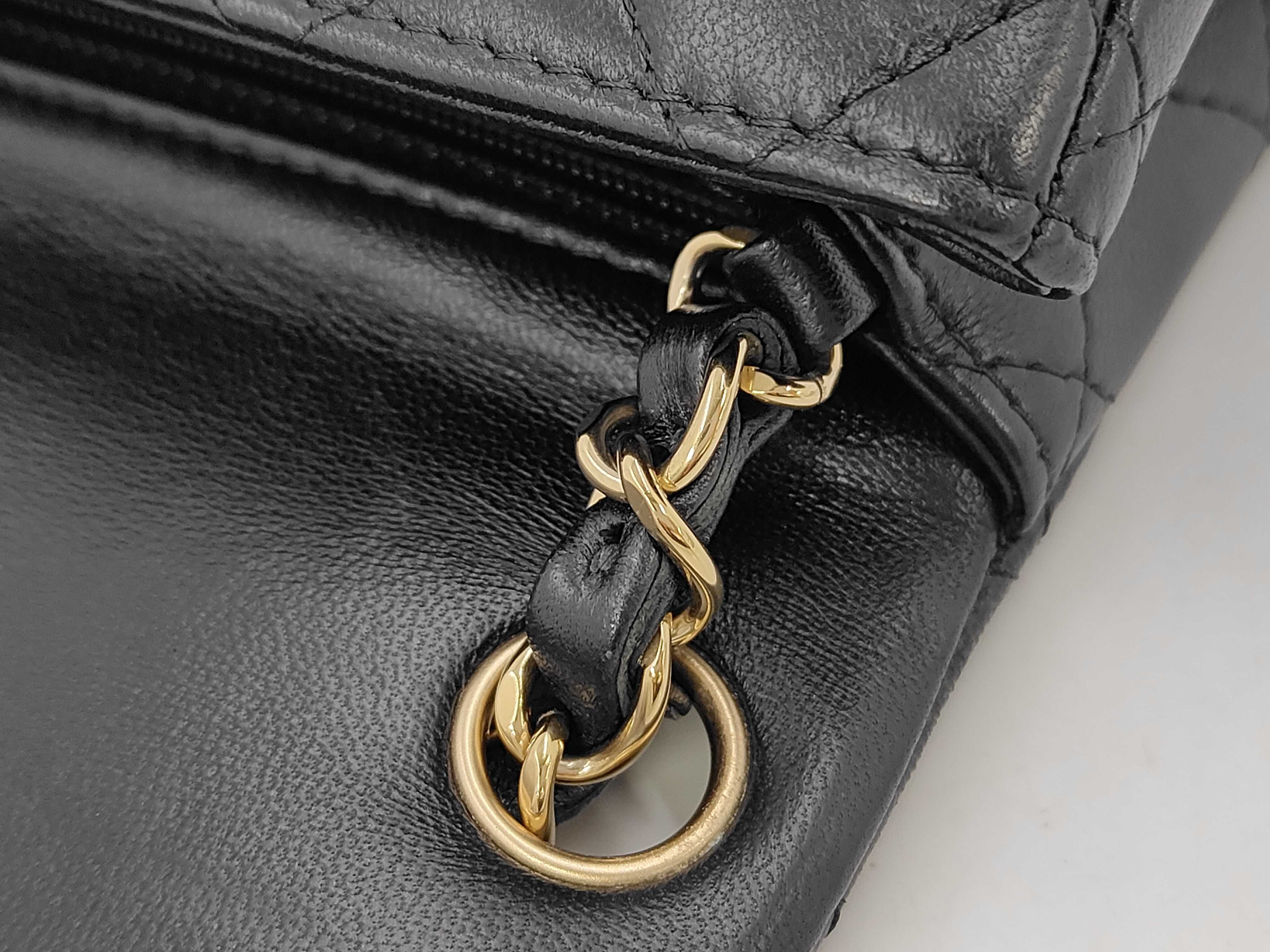 Mini Mat Plate Lambskin Shoulder Bag — view 5