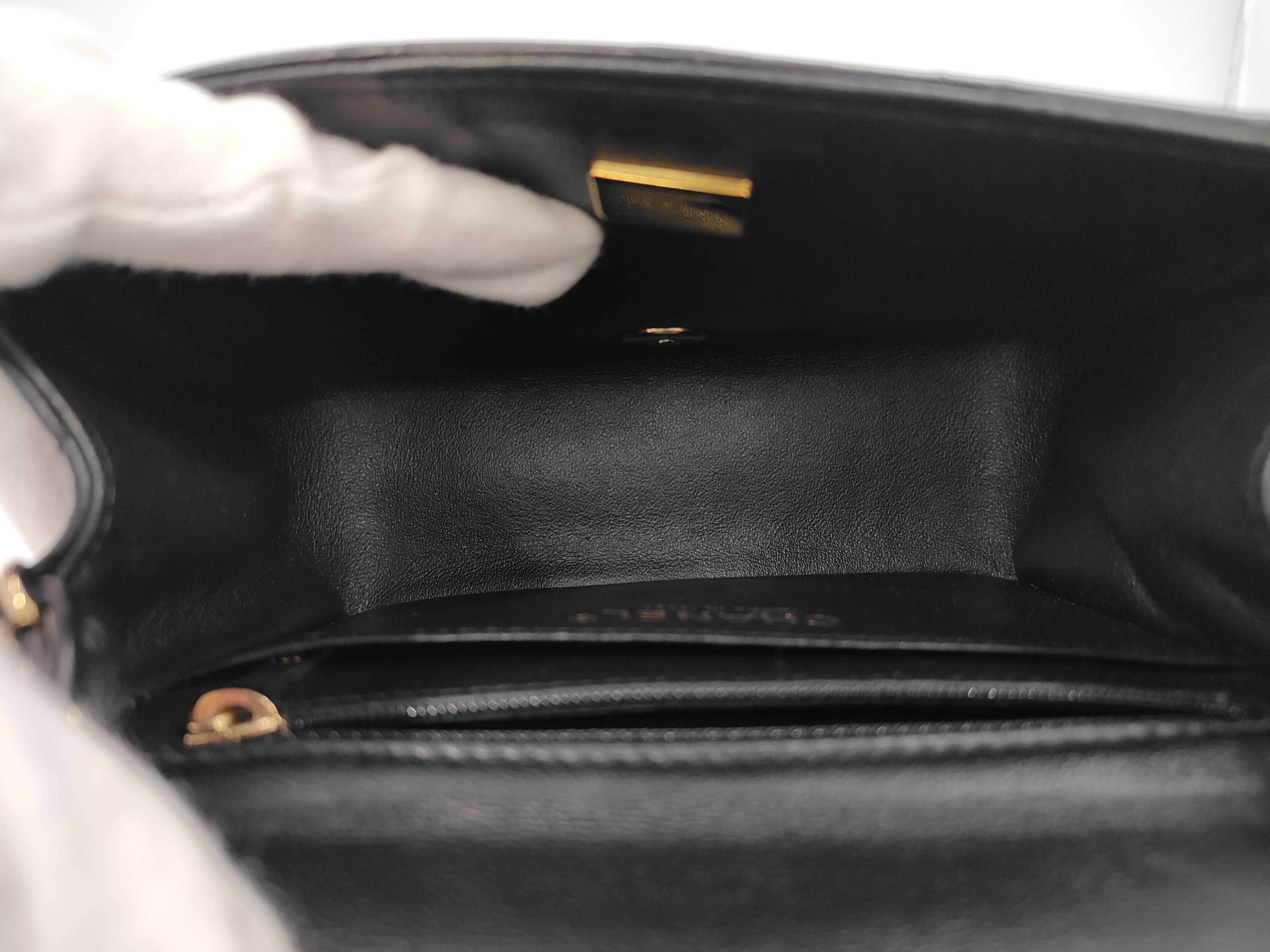 Mini Mat Plate Lambskin Shoulder Bag — view 8