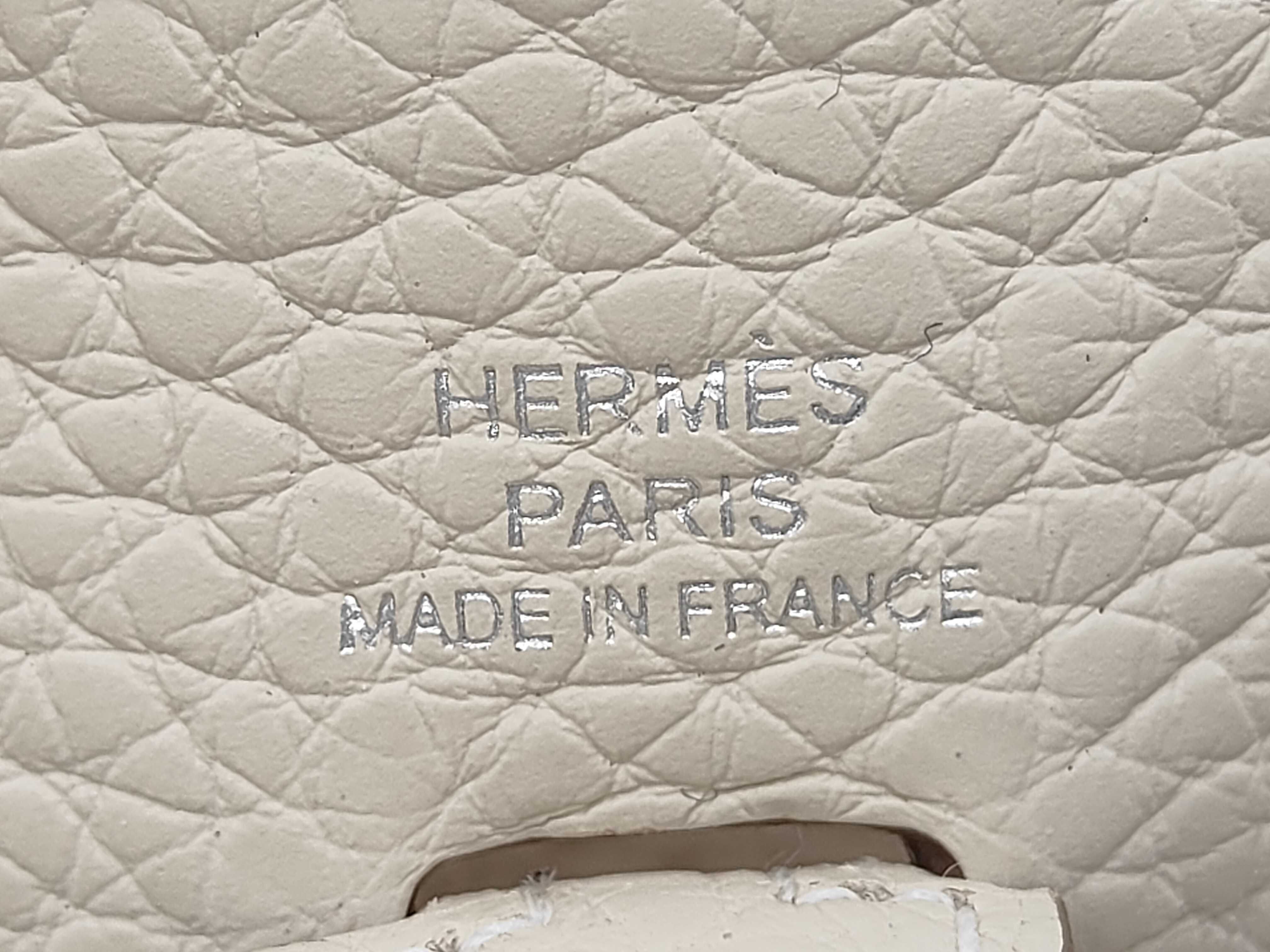 Evelyne Amazone 16 G stamp Silver hardware Cream shoulder bag — view 10