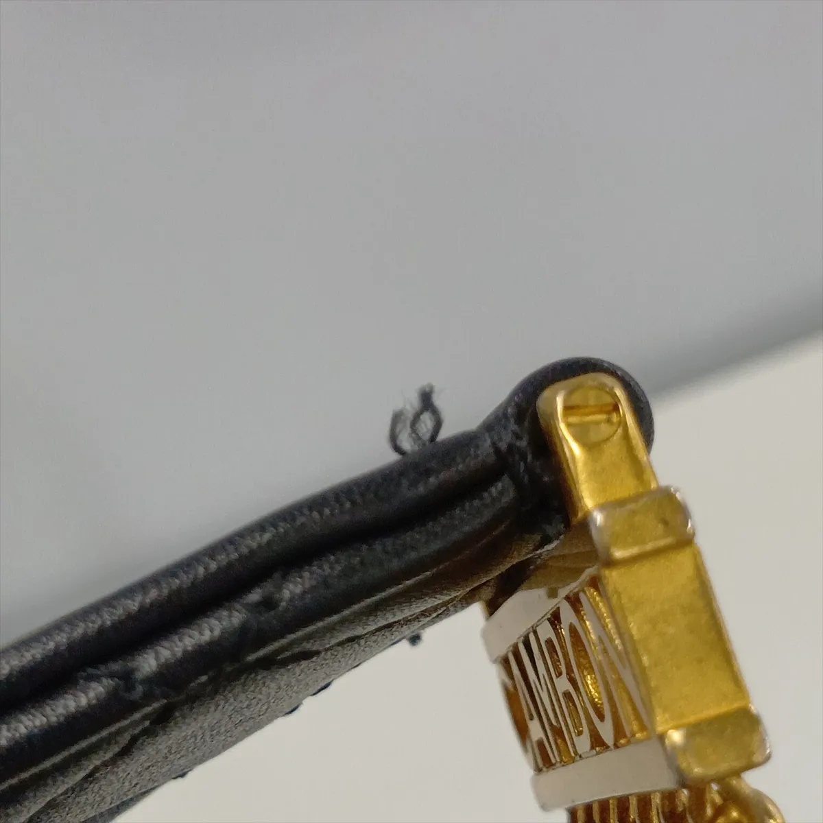 Matelassé Lambskin Chain Shoulder Bag, Black with Gold Hardware, 30485097 (Serial Number in the 30s) — view 13