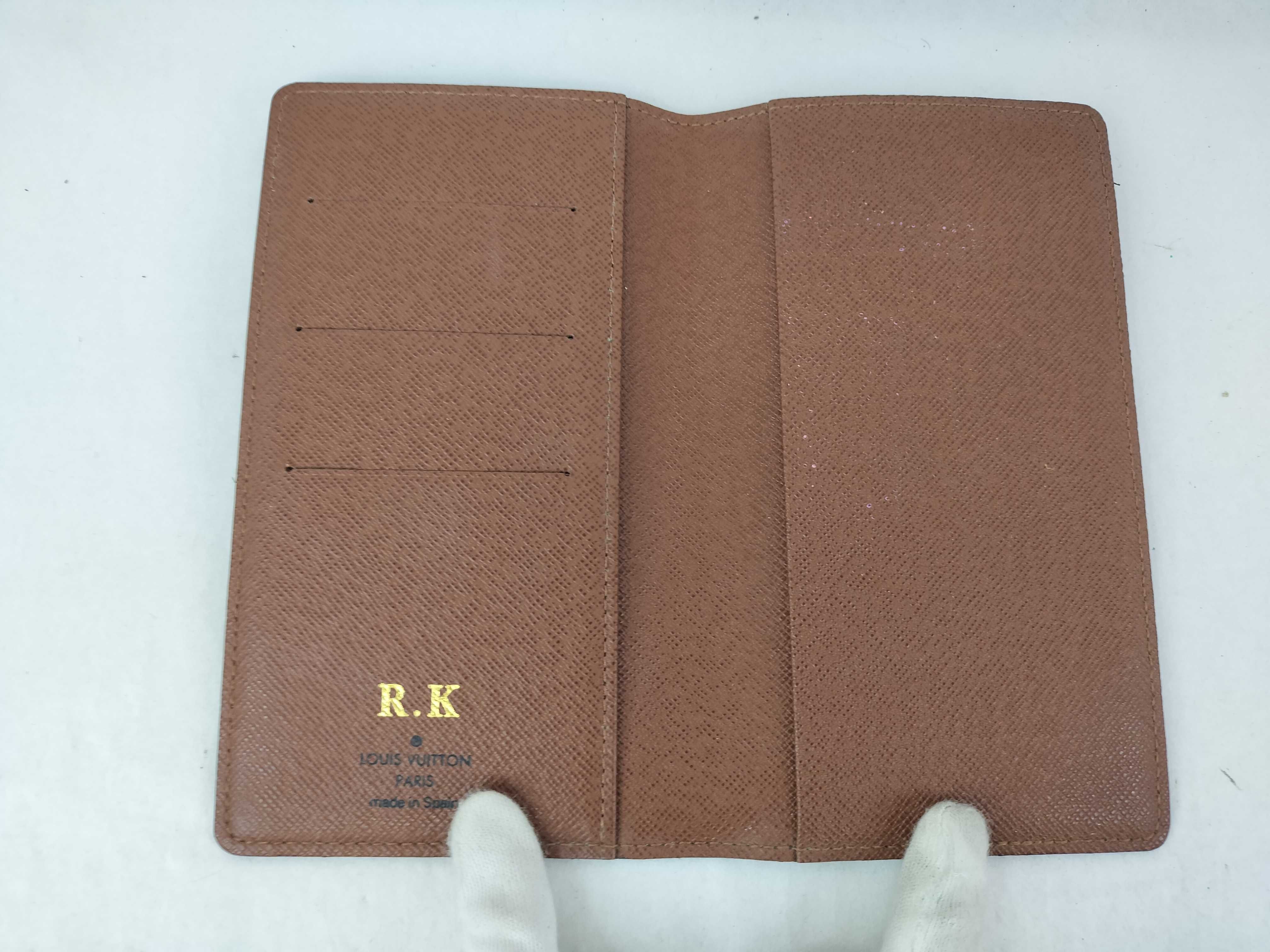 Monogram R20503 Agenda Pouch Billfold with Name Engraving and Notebook Cover — view 8