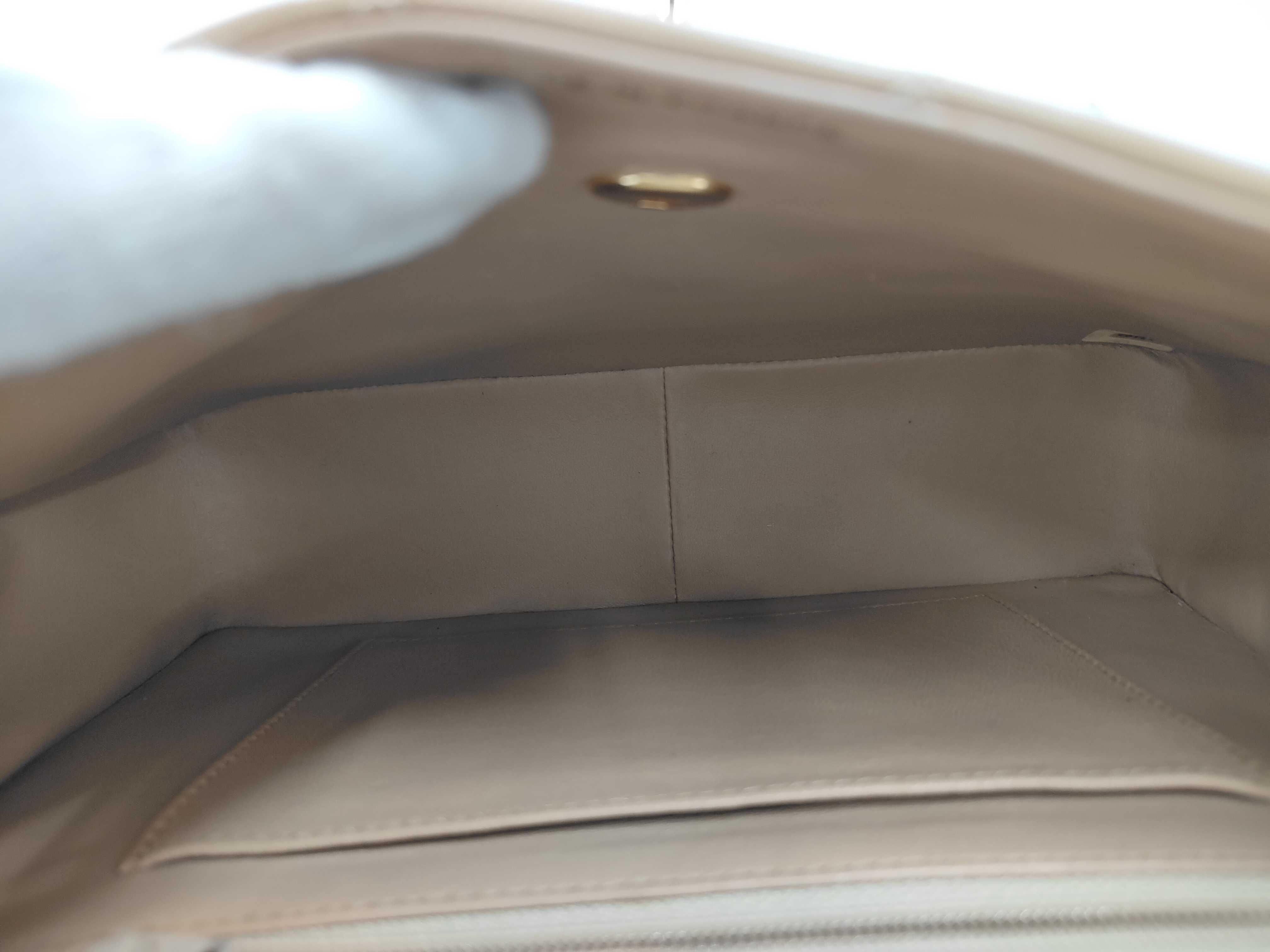 Diana Flap Shoulder Bag, Beige, Gold Hardware, 1713101 — view 8