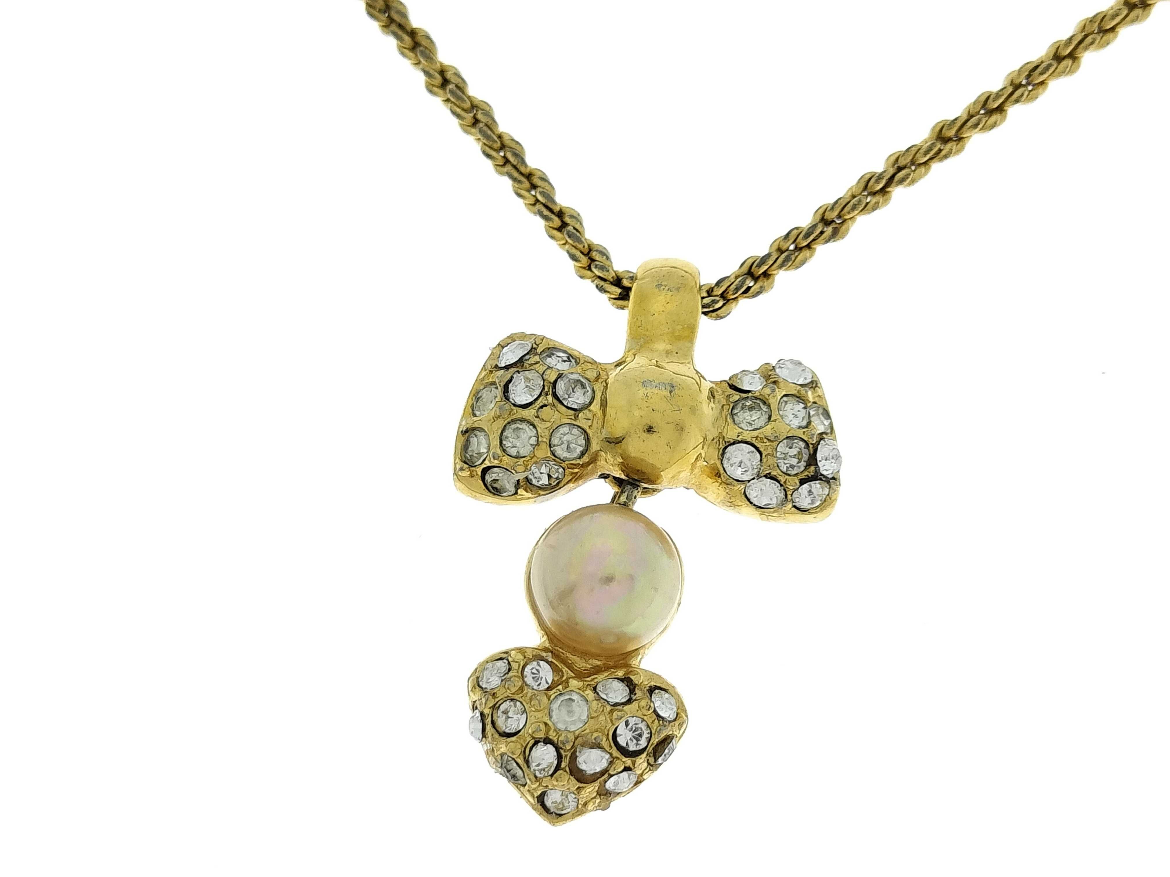 necklace, ribbon, pearl, rhinestone necklace
