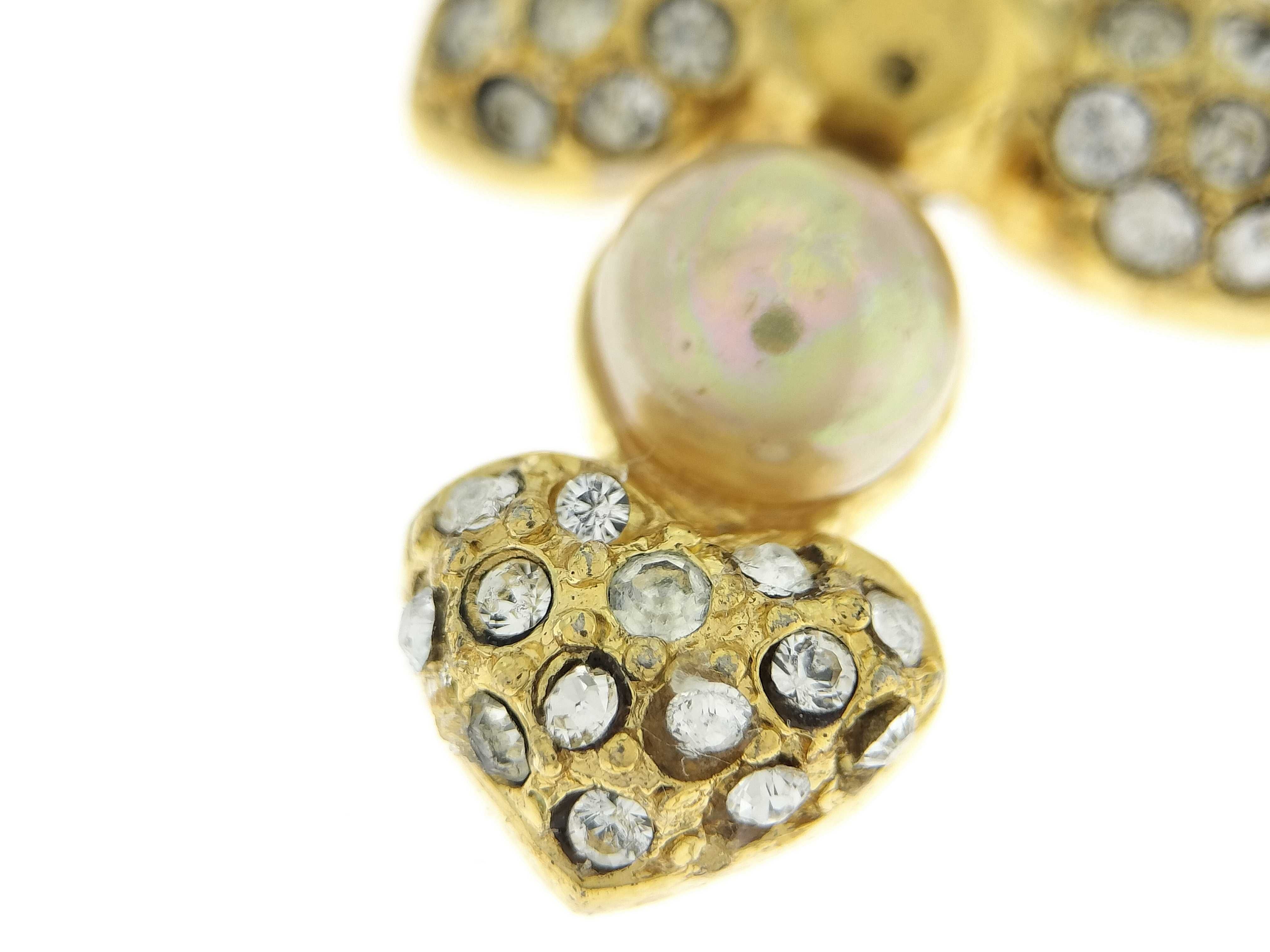 necklace, ribbon, pearl, rhinestone necklace — view 9