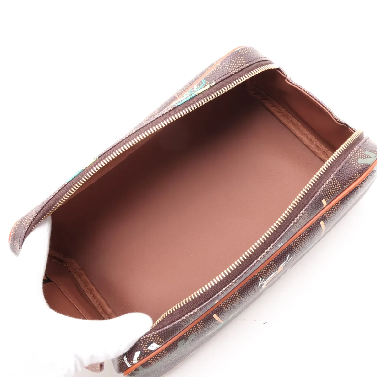Damier Dopp Kit N40889 Brown (RFID detected) — view 7