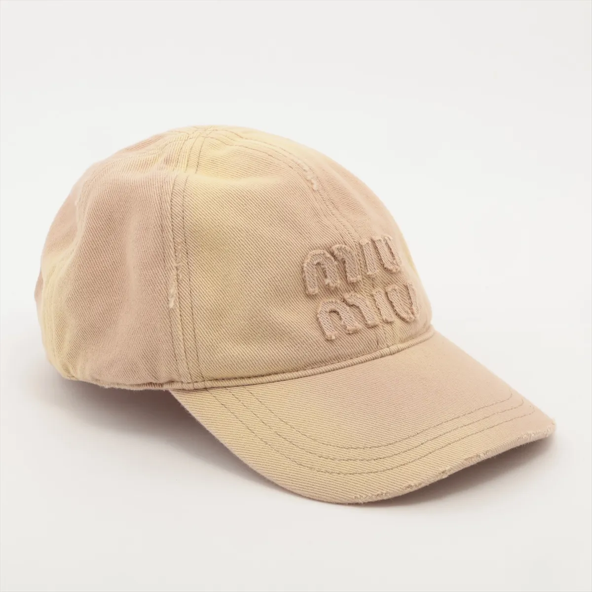 5HC274 Logo Cap, Size S, Cotton, Beige. Features: — view 2